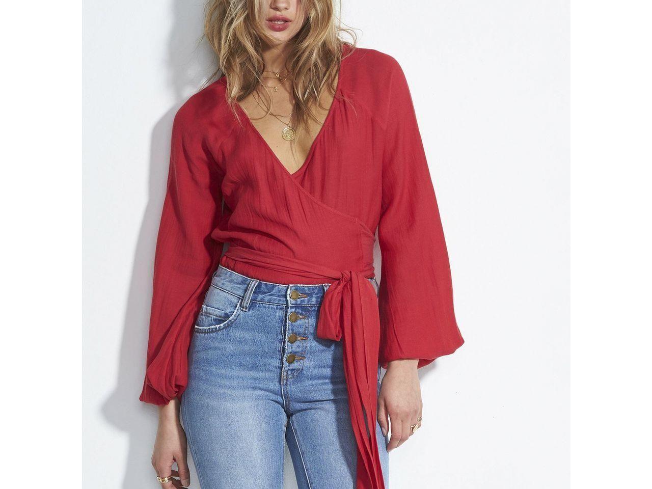 Blusa Manga Larga  Shine On Garnet-0