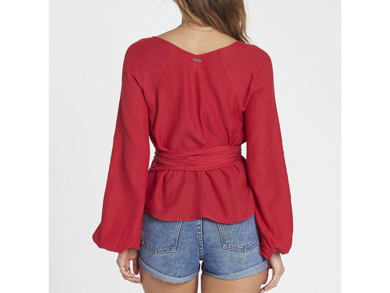 Blusa Manga Larga  Shine On Garnet-1