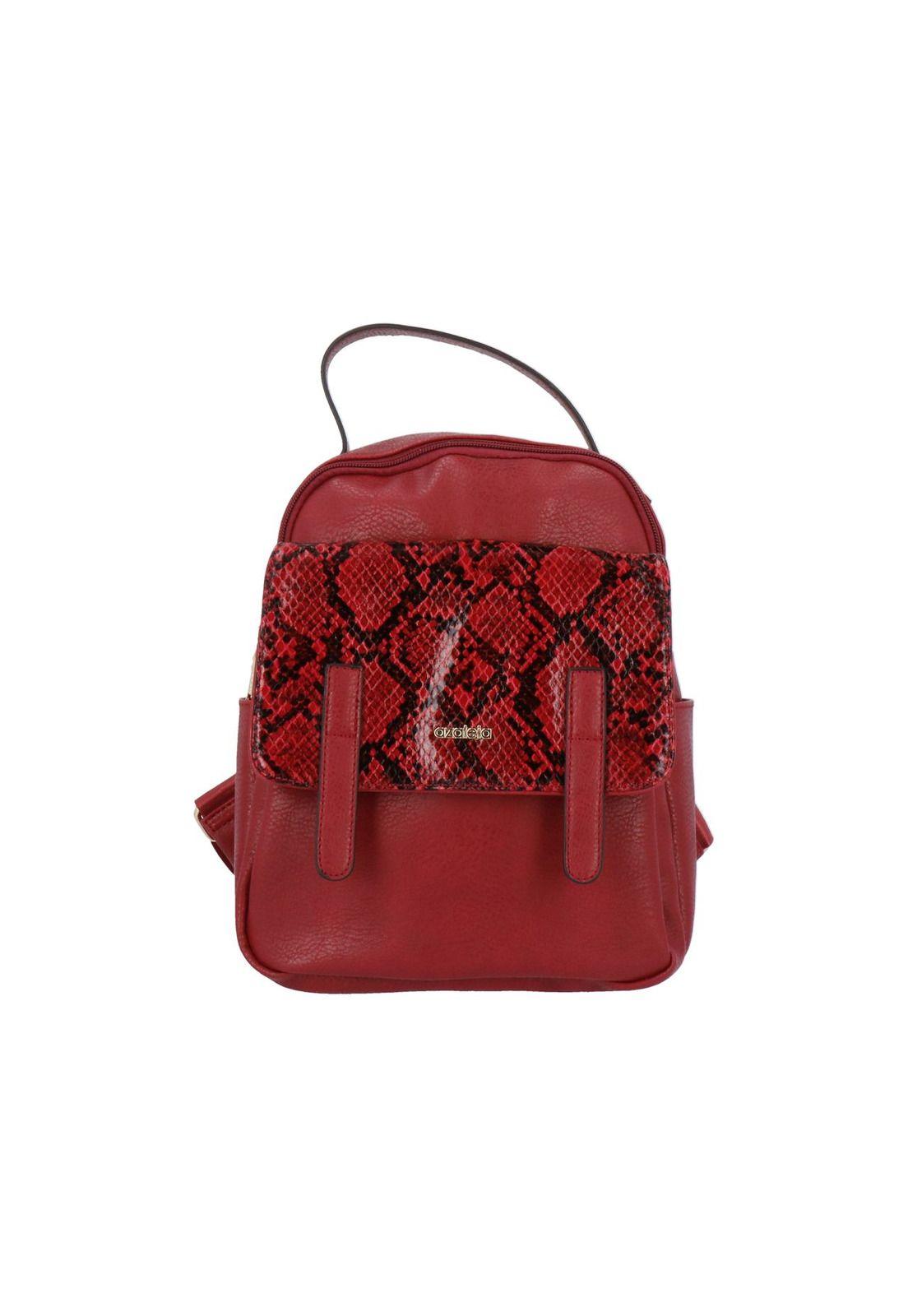Cartera Mochila Areta Casual Rojo-0
