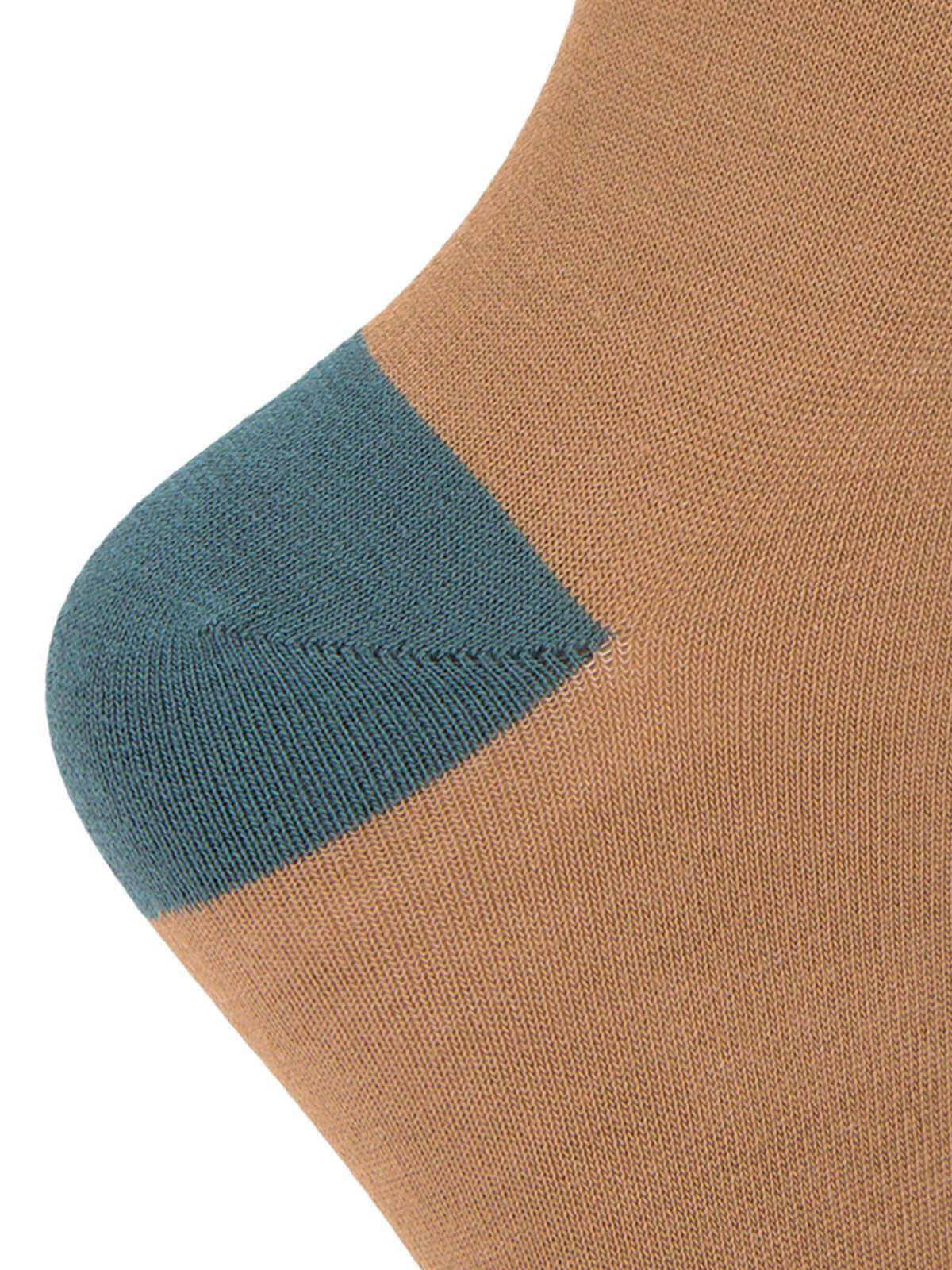 Calcetin Bambú Mujer Plain Café-2