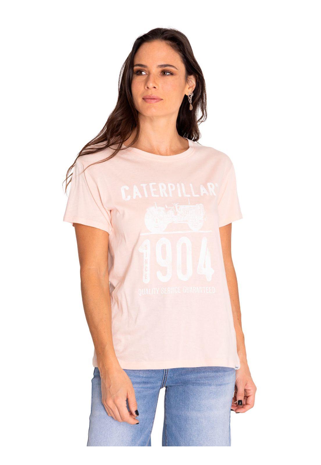 Polera Manga Corta Mujer Historic Graphic Rosa-0