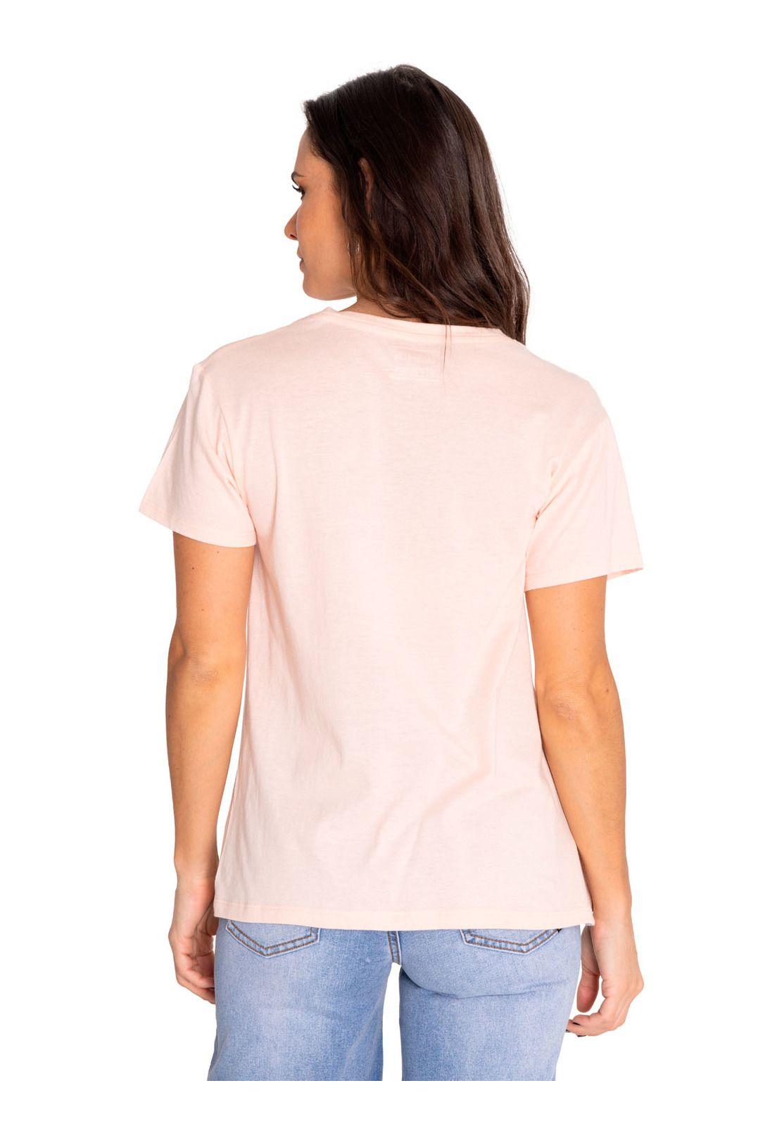 Polera Manga Corta Mujer Historic Graphic Rosa-3