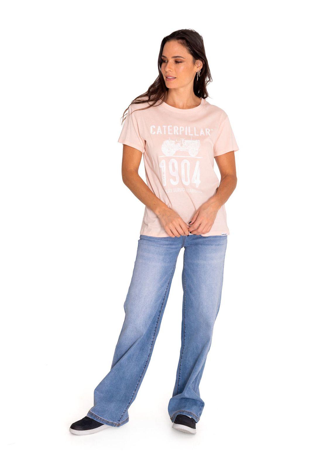 Polera Manga Corta Mujer Historic Graphic Rosa-5