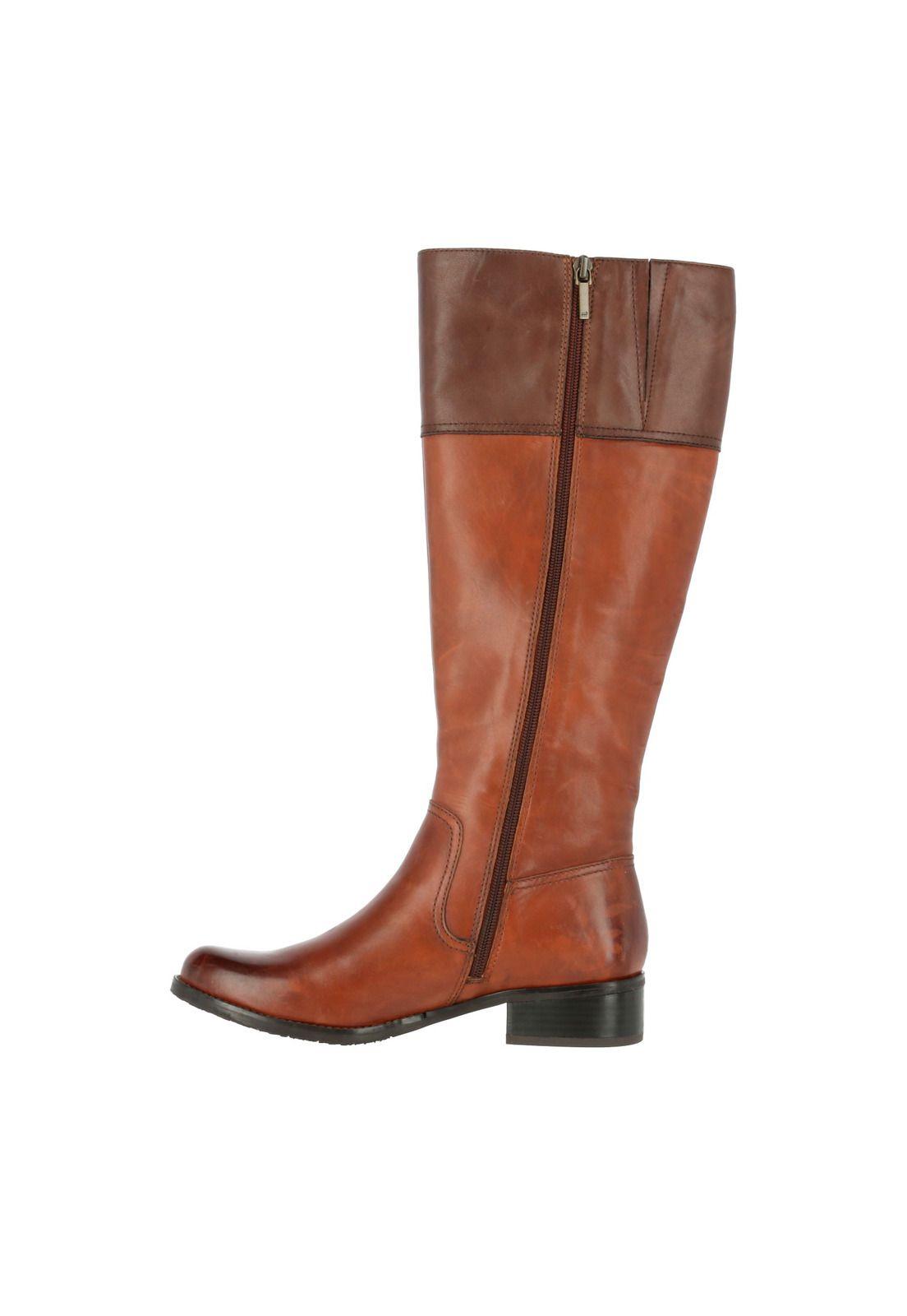 Bota Cuero Mujer Neville Café-2