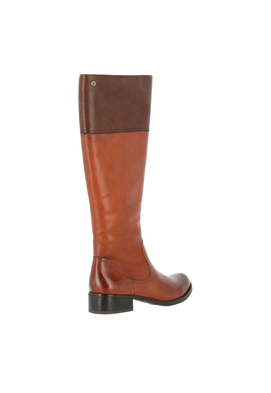 Bota Cuero Mujer Neville Café-4