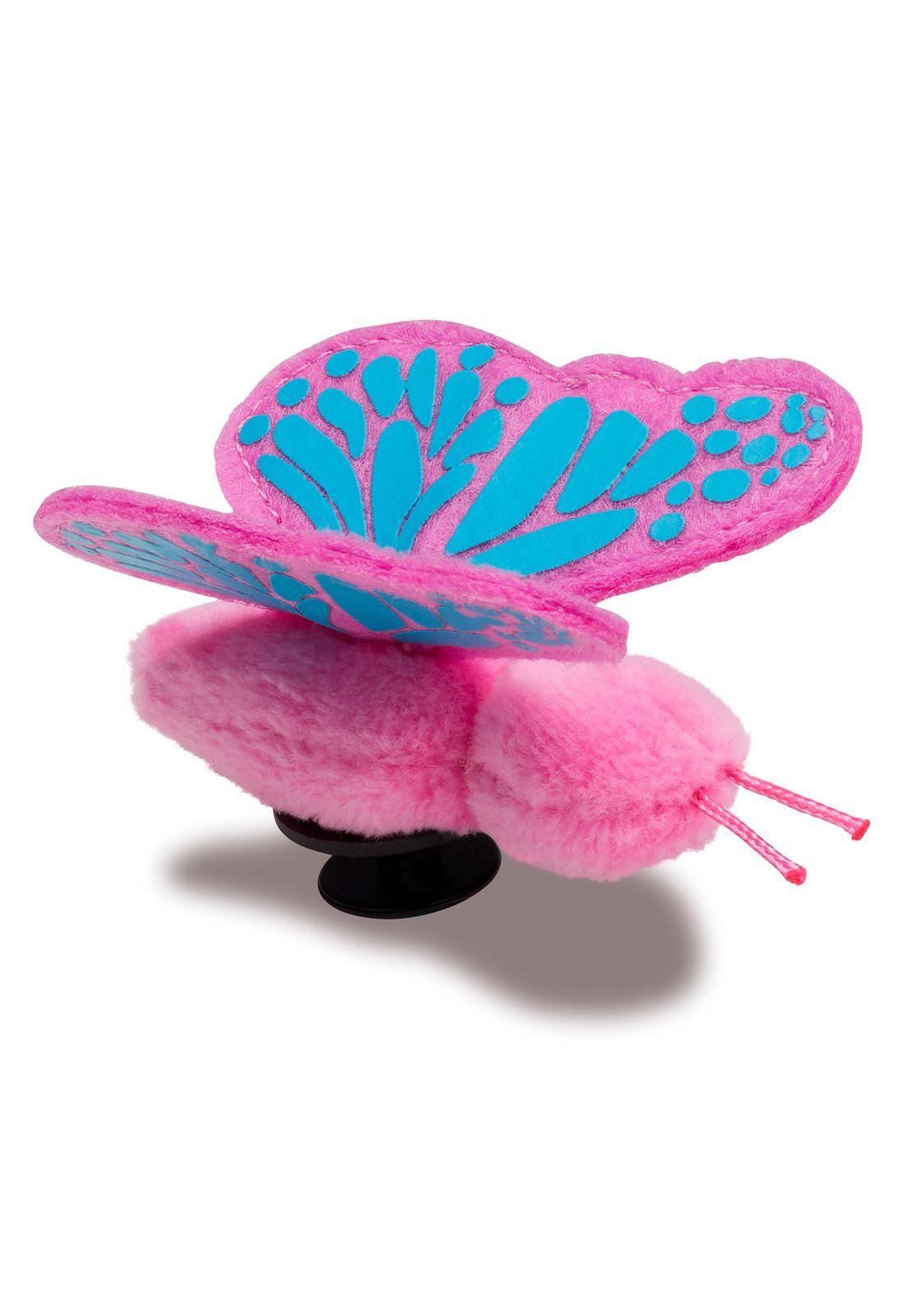 Jibbitz Crocs Mariposa Fluffy Rosada-2