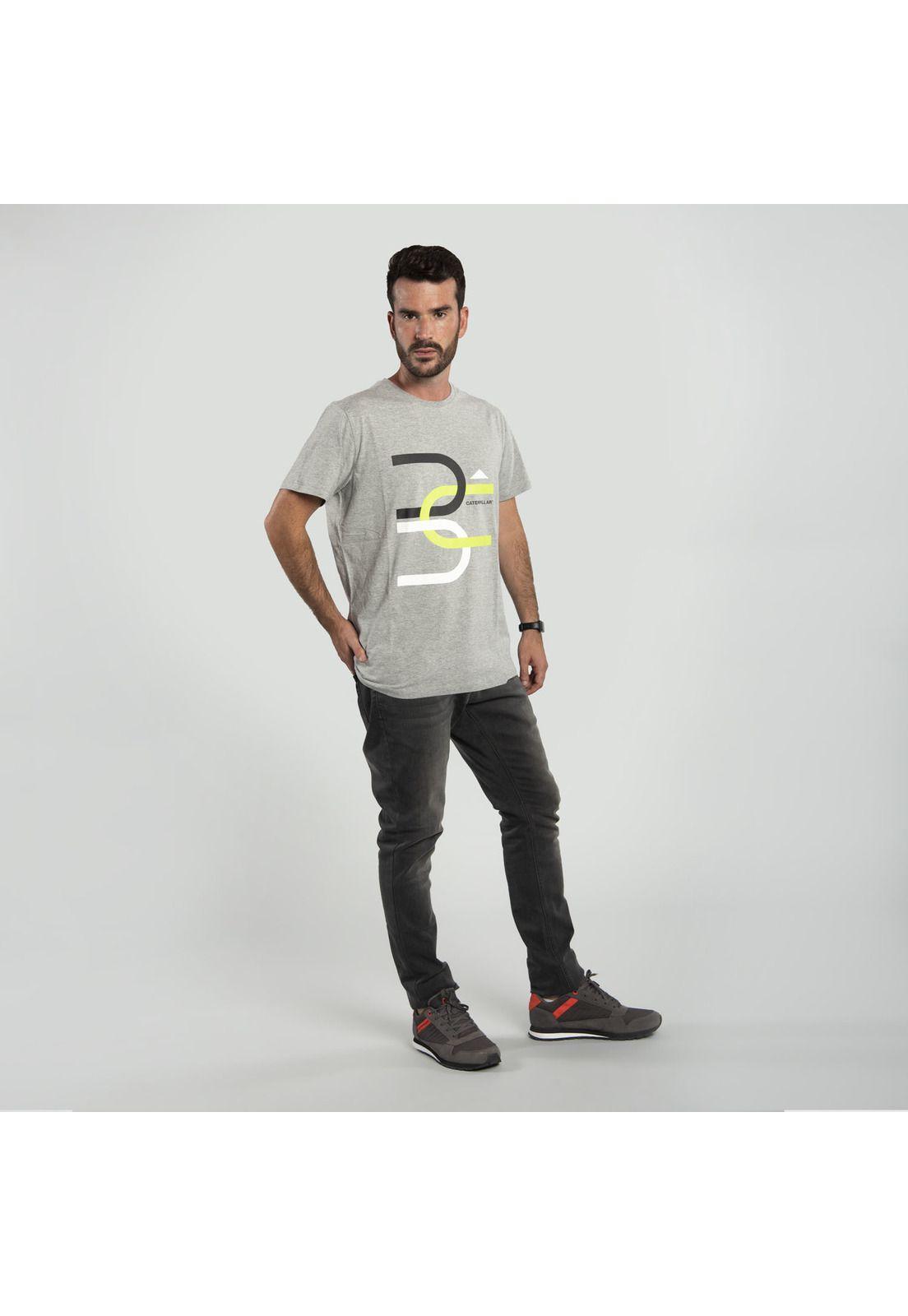 Polera M/C Hombre Connect Connected Te Gris-4