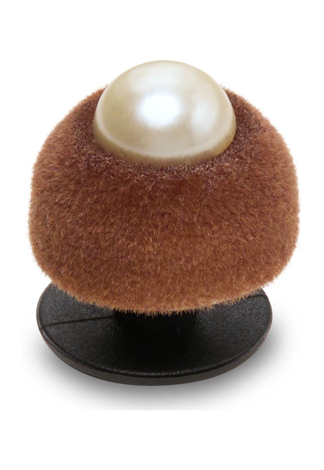 Jibbitz Perla Óxido Terciopelo SMT Café-2