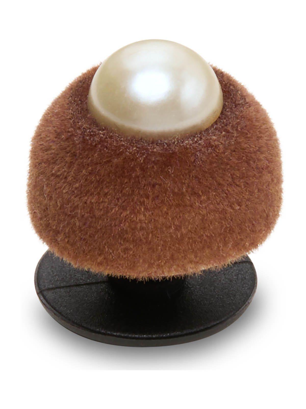 Jibbitz Perla Óxido Terciopelo SMT Café-2