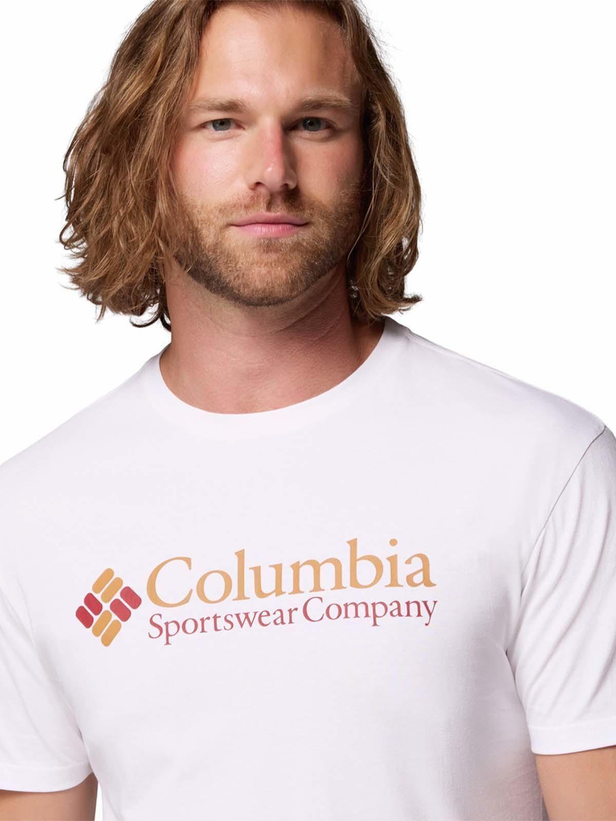 Polera M/C Hombre Csc Basic Logo Blanco-1