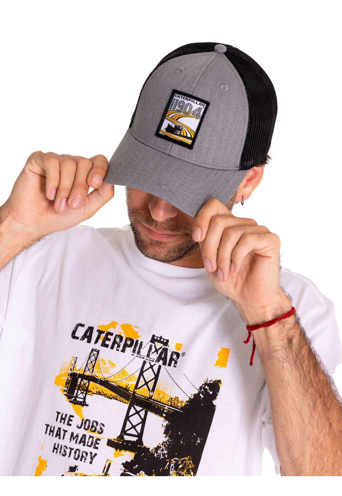 Jockey Casual Hombre Caterpillar 1904 Trucker Gris-0