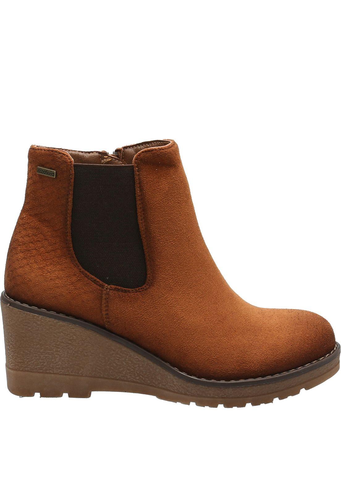 Botín Mujer Riverside Caramelo-1