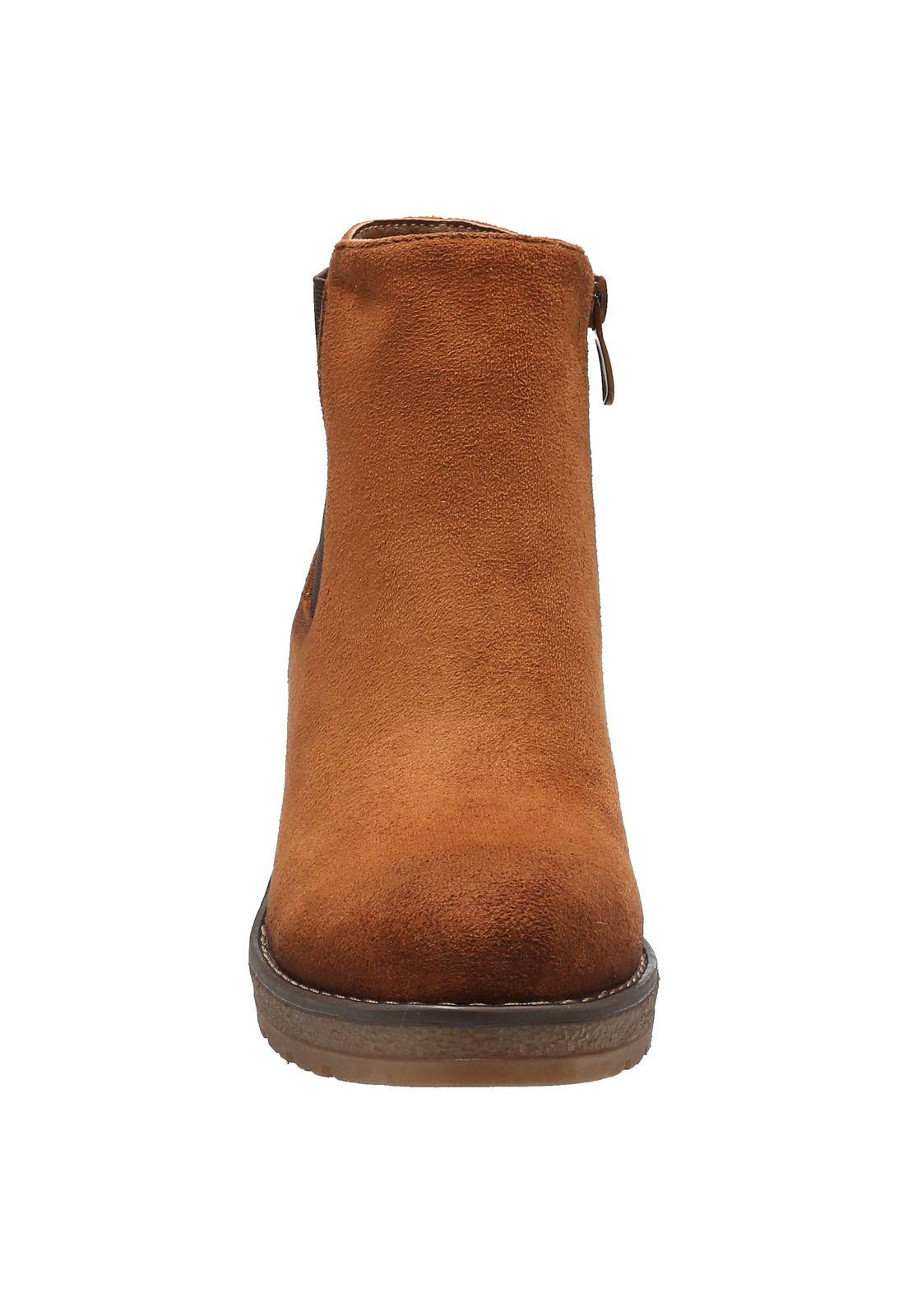 Botín Mujer Riverside Caramelo-2