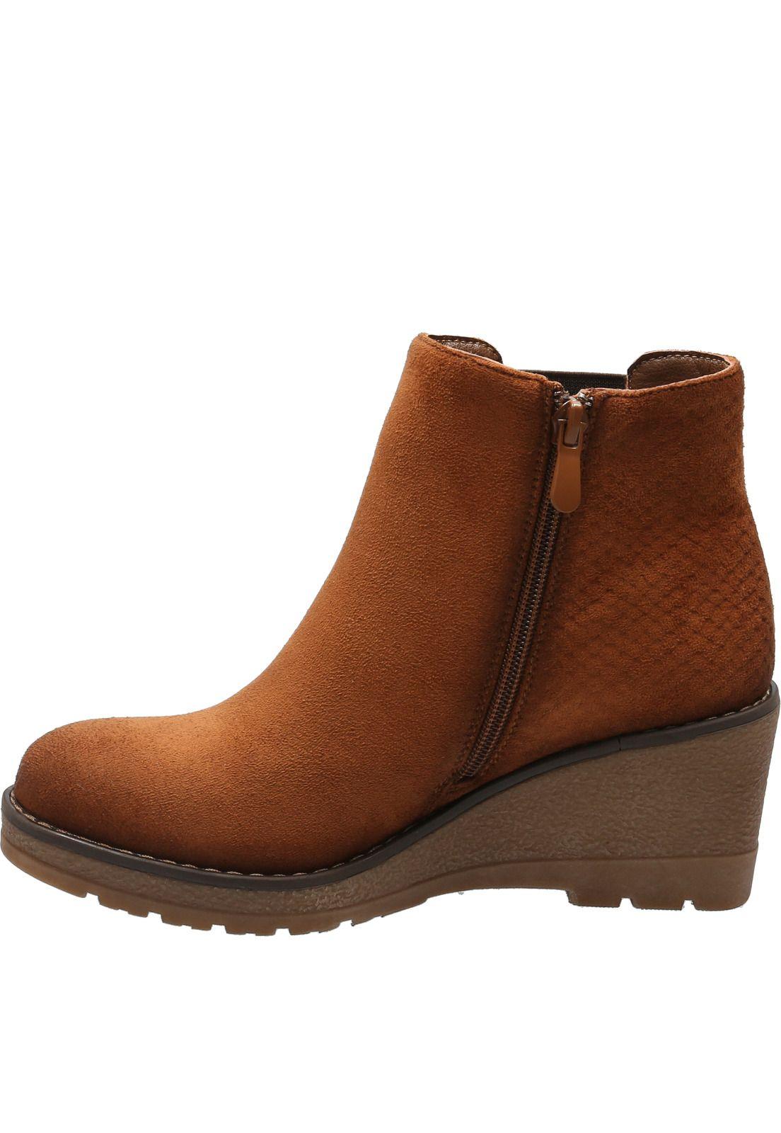 Botín Mujer Riverside Caramelo-4