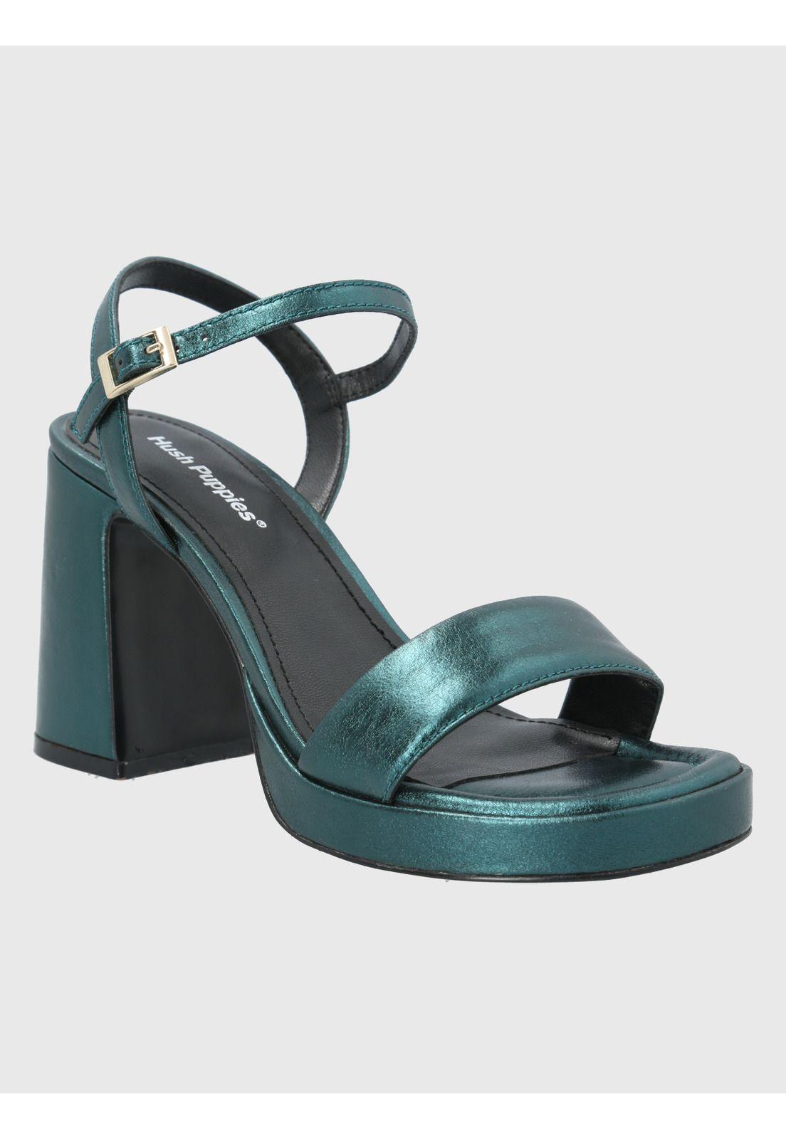 Sandalia Verde Esmeralda Mujer Cesena -0