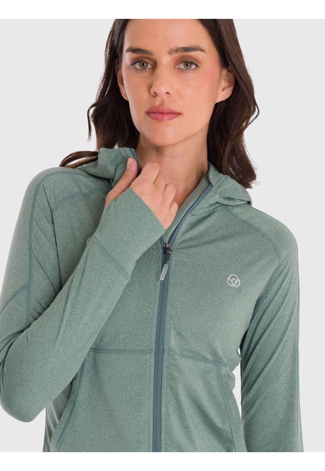 Polerón Mujer Hoodie Warmer Verde-1