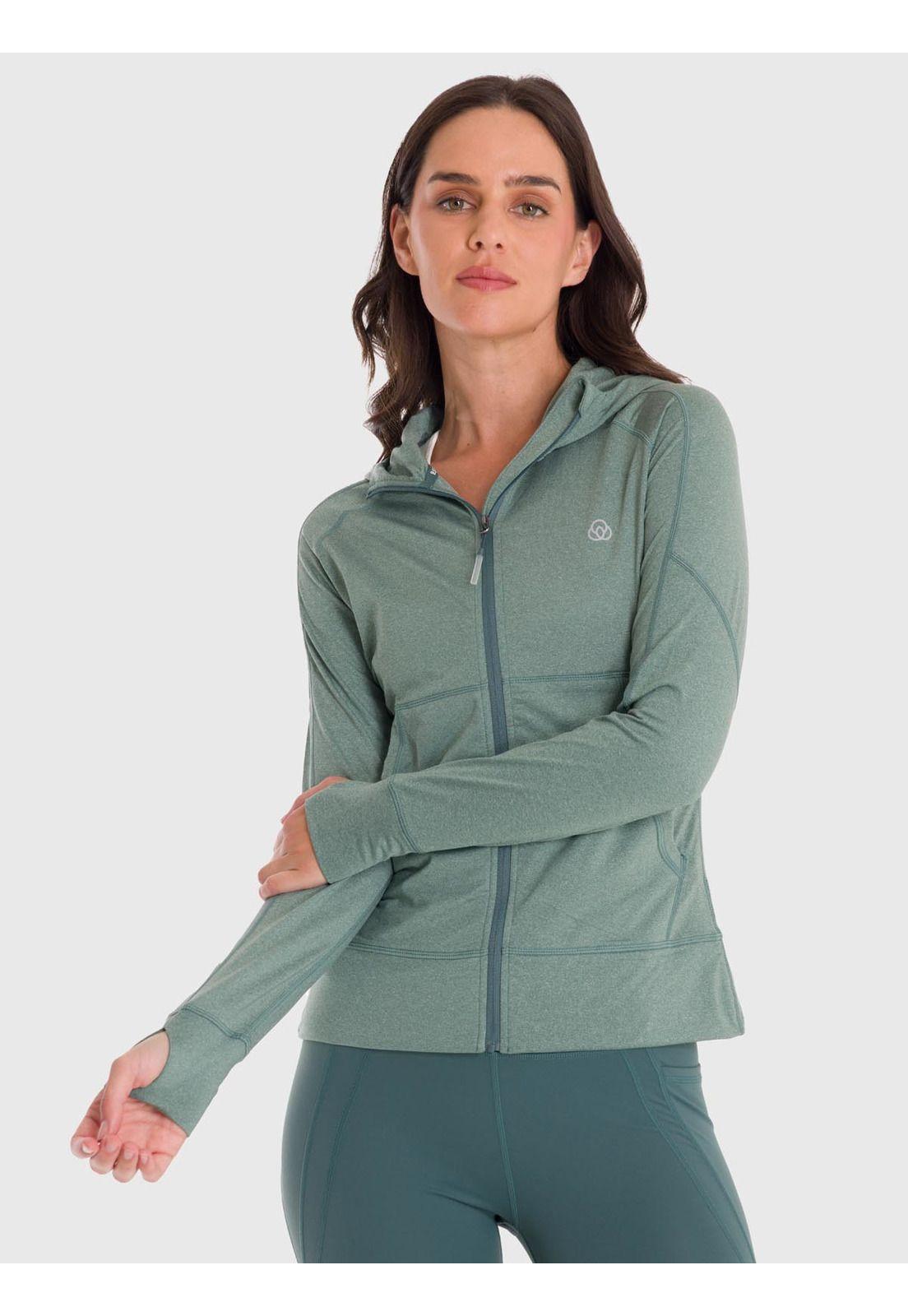 Polerón Mujer Hoodie Warmer Verde-3