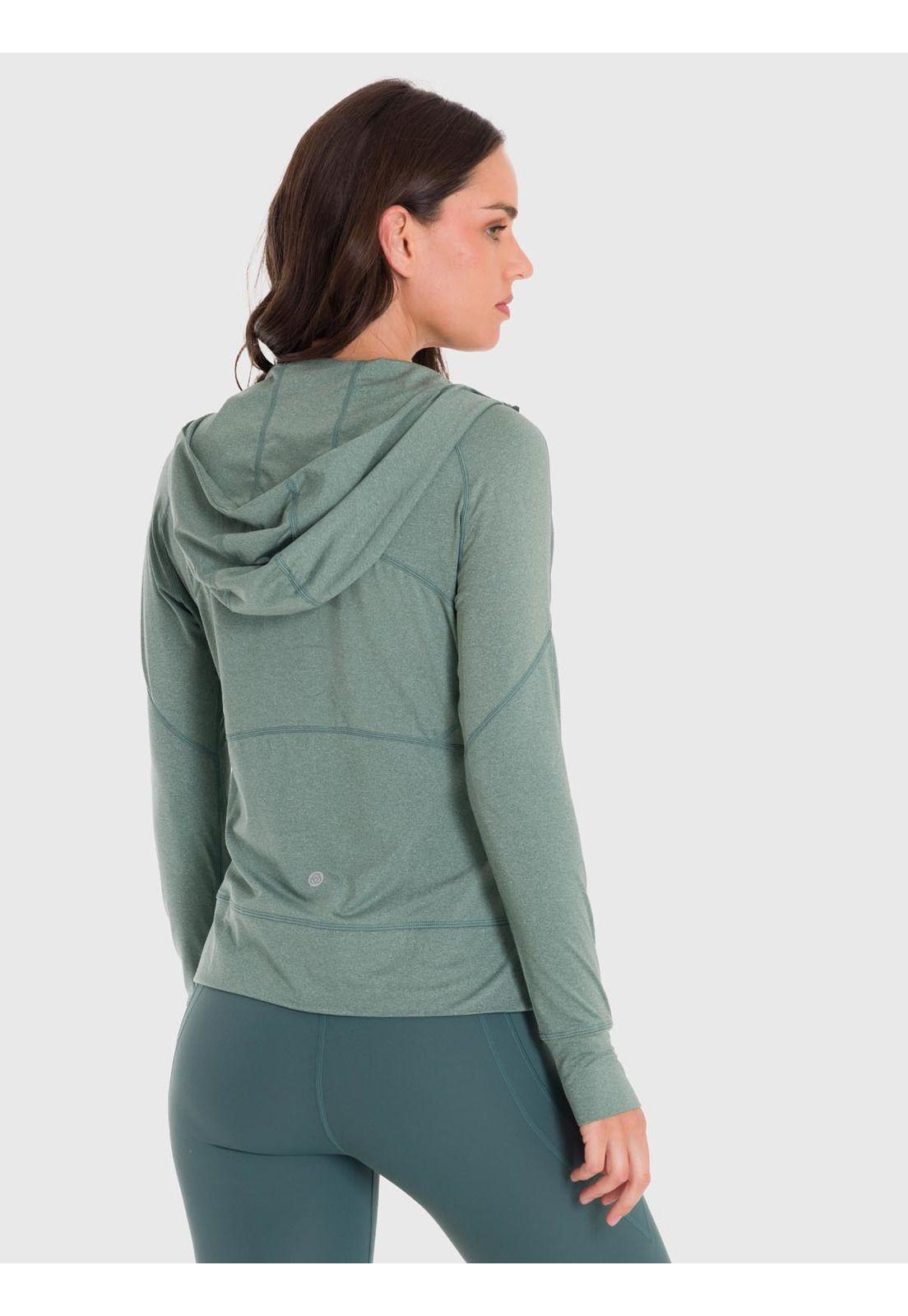 Polerón Mujer Hoodie Warmer Verde-4