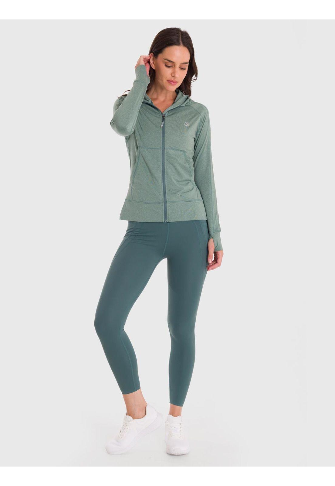 Polerón Mujer Hoodie Warmer Verde-5