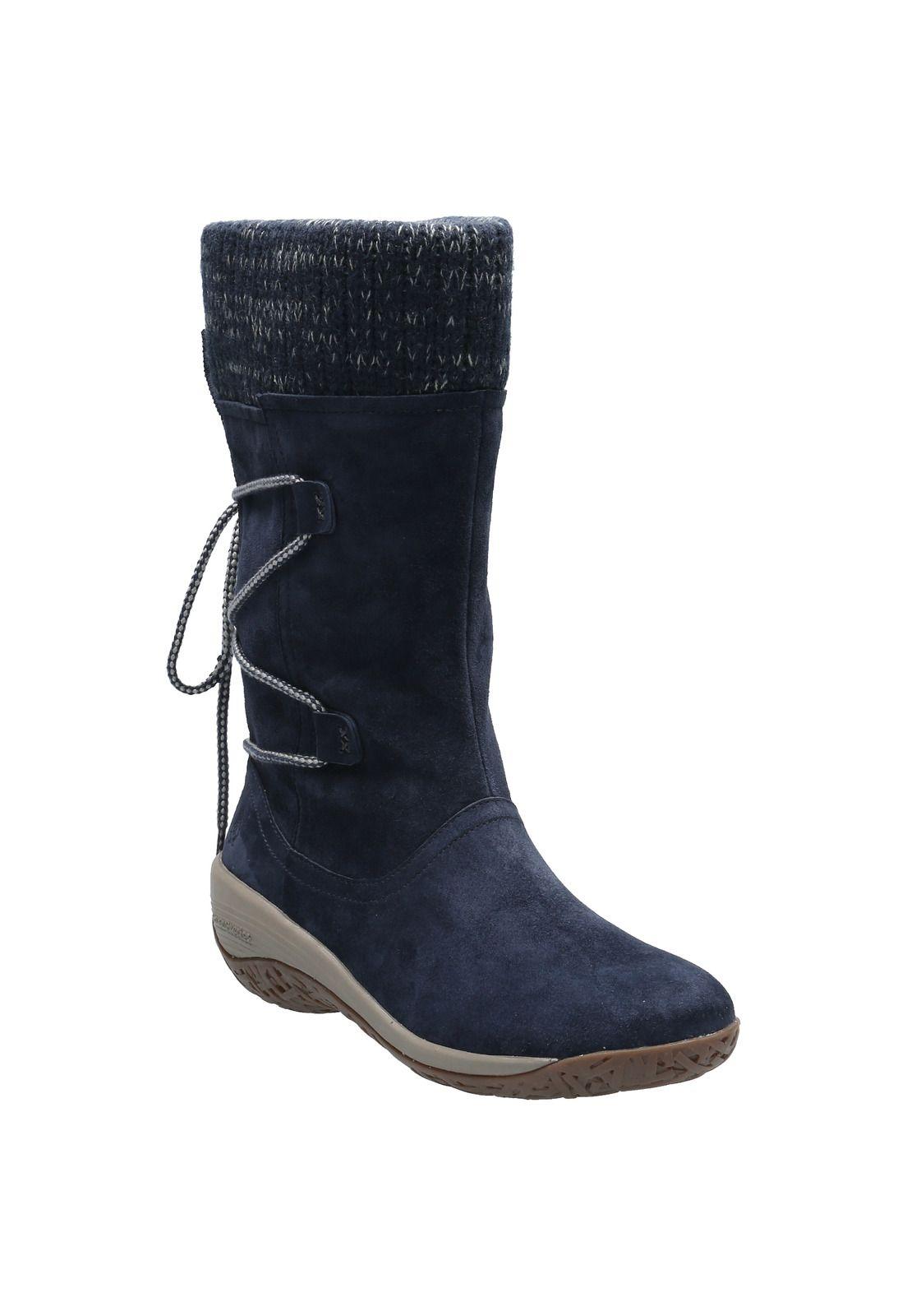 Bota Cuero Mujer Nasser Azul-0