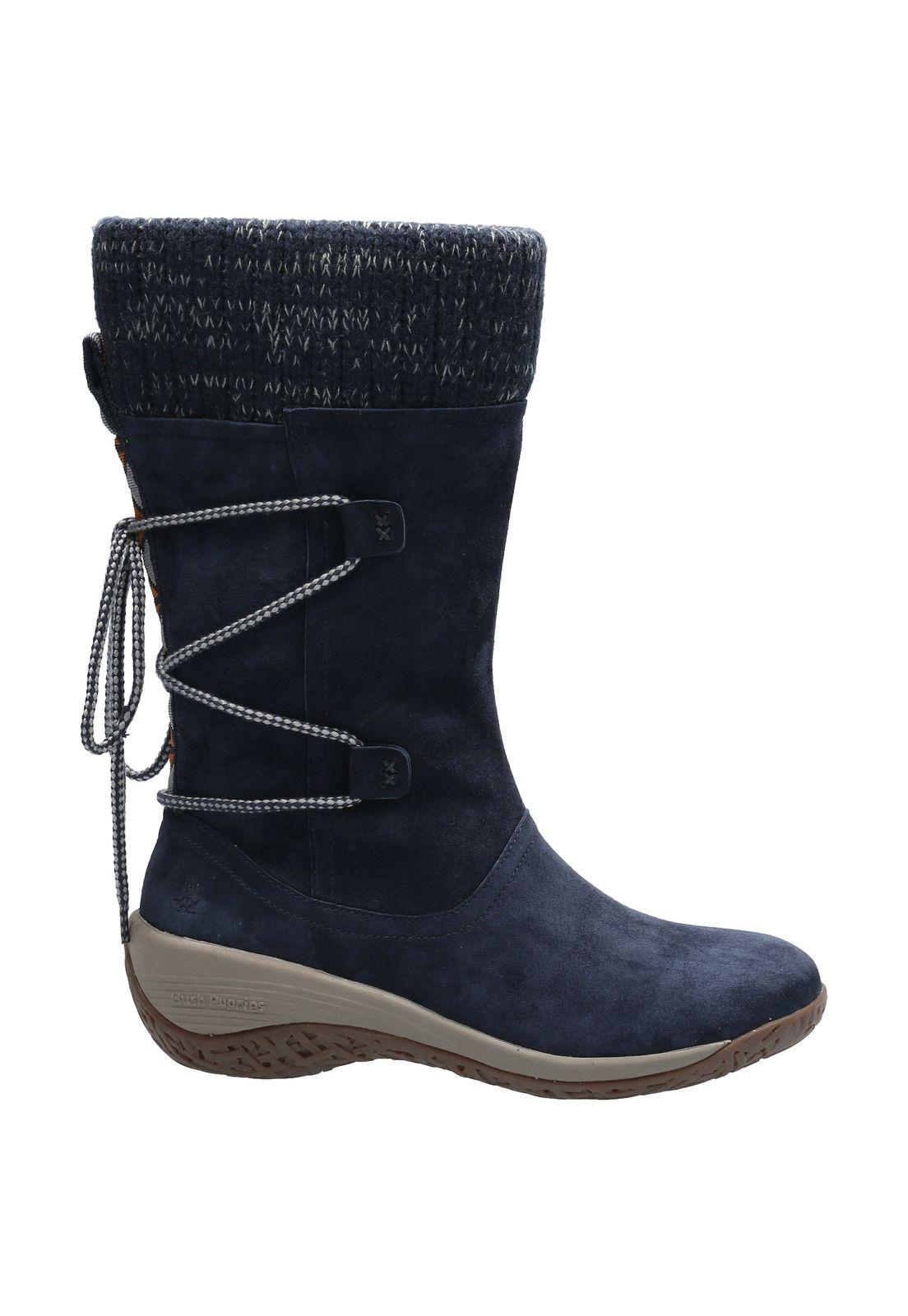 Bota Cuero Mujer Nasser Azul-1