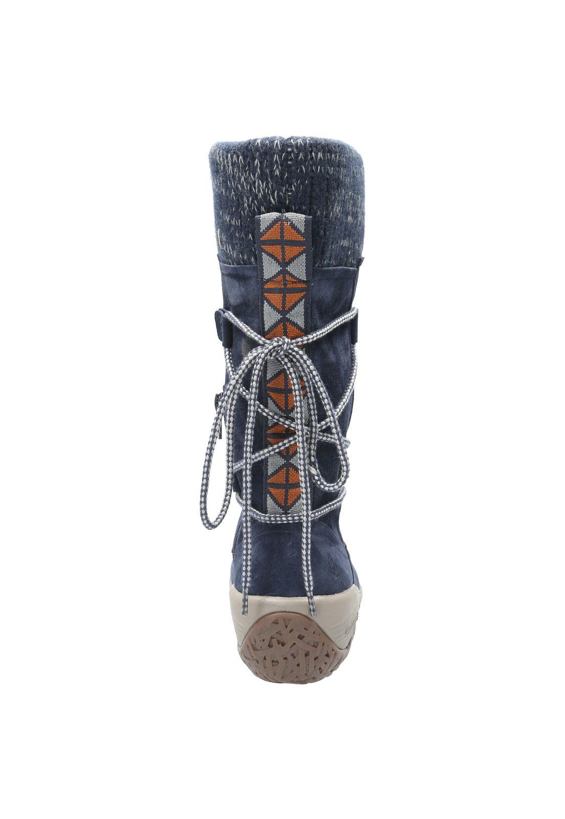 Bota Cuero Mujer Nasser Azul-6