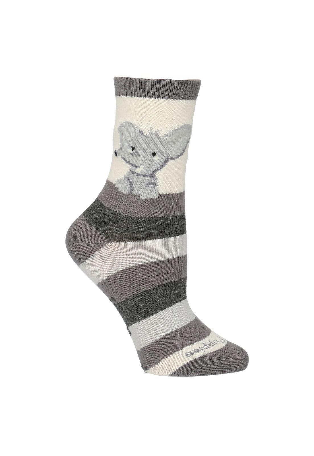 Calcetín Algodón Niño Elephant Gris-0