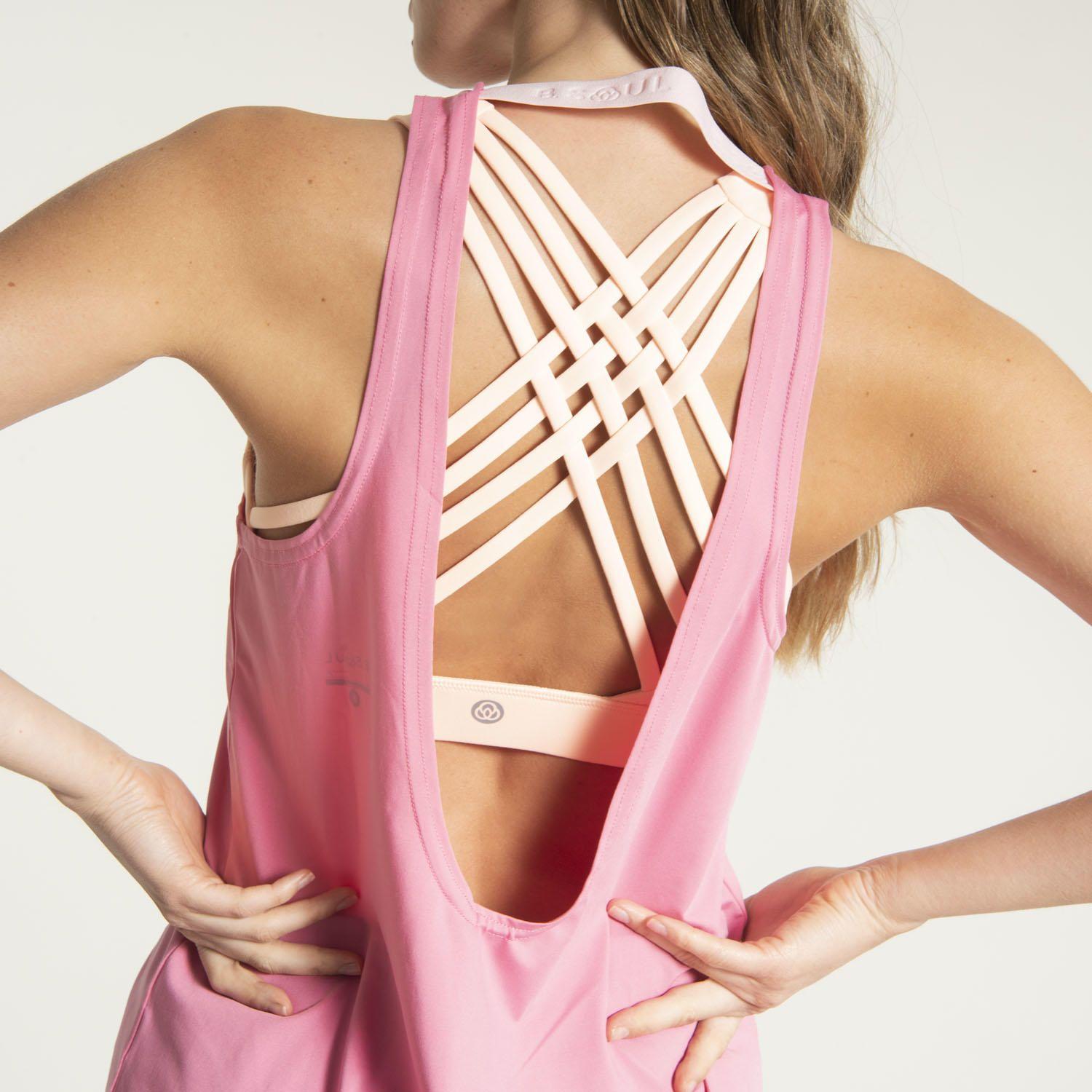 Polera S/M Mujer Tank Bsoul Wts009 Rosa Chicle-3