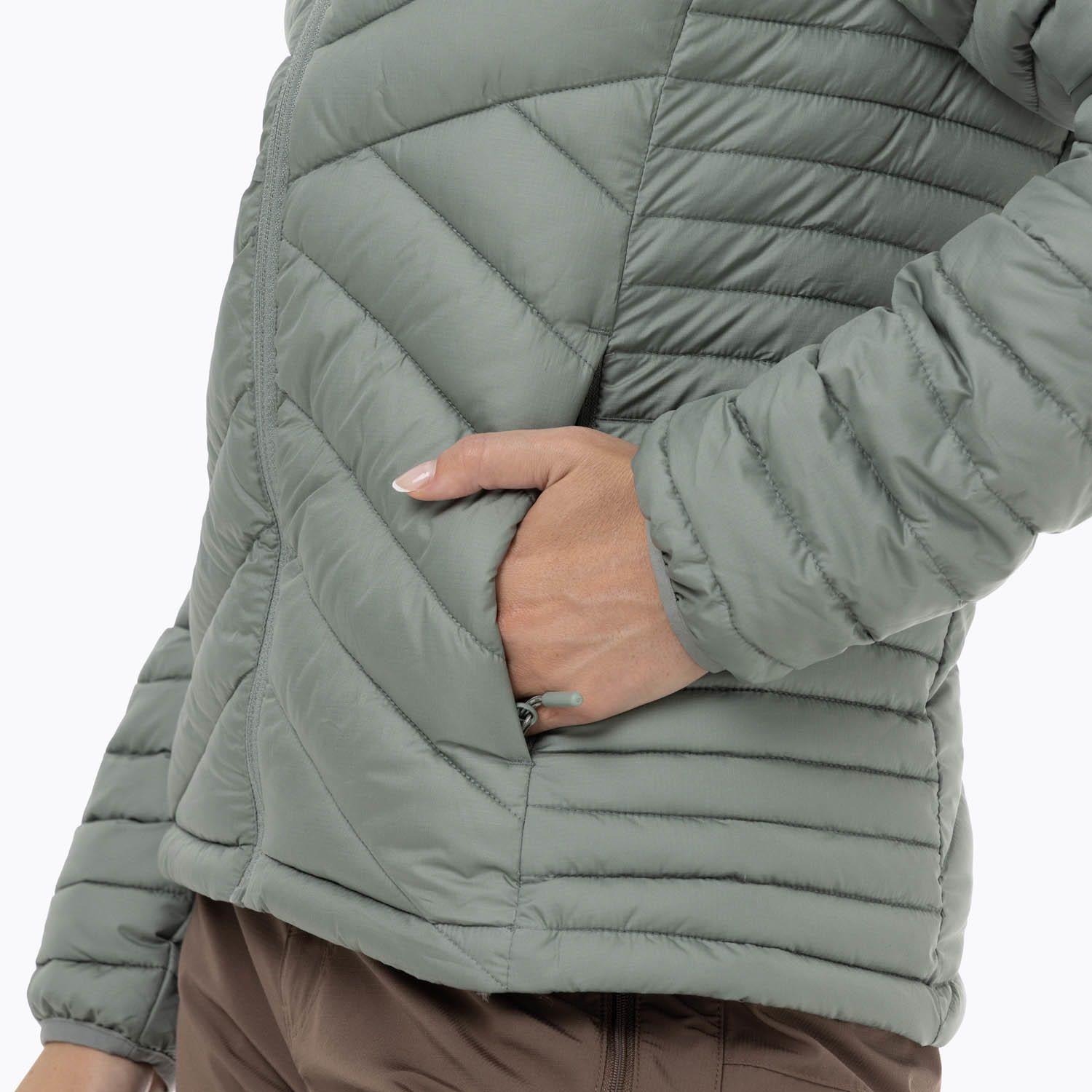 Parka Mujer Full Zipper Verde-5