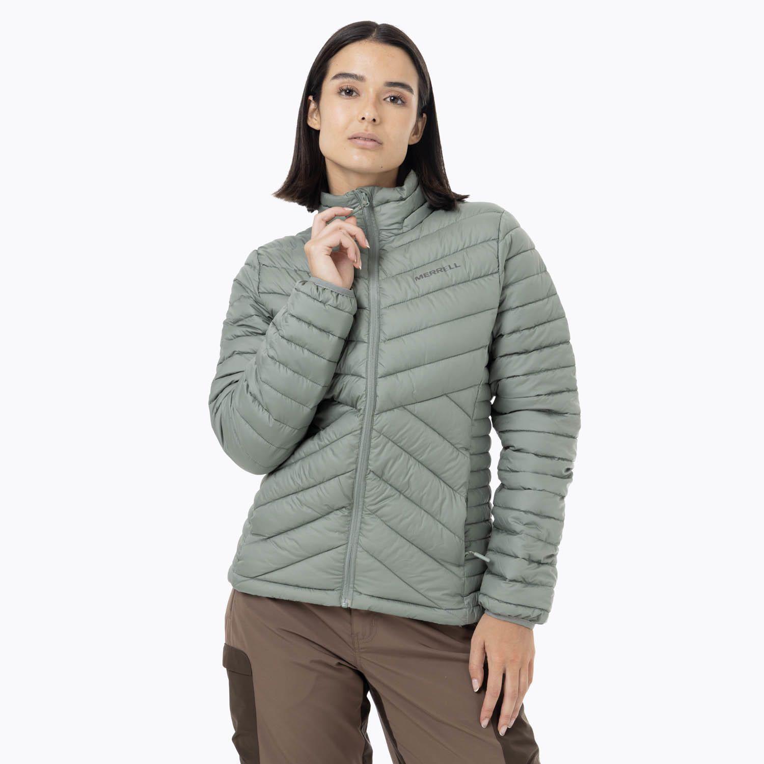Parka Mujer Full Zipper Verde-1