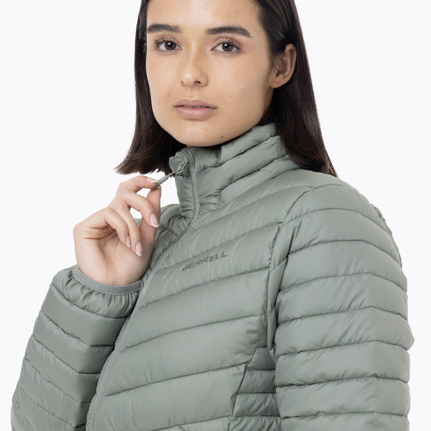 Parka Mujer Full Zipper Verde-4