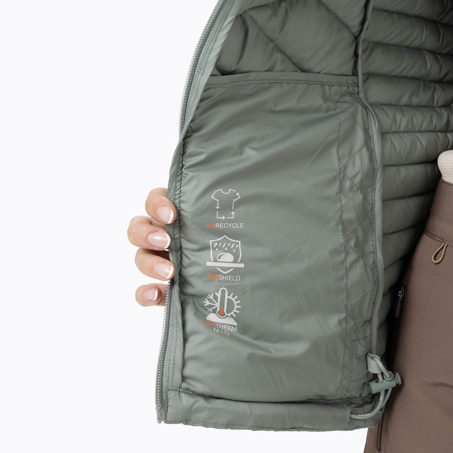 Parka Mujer Full Zipper Verde-6