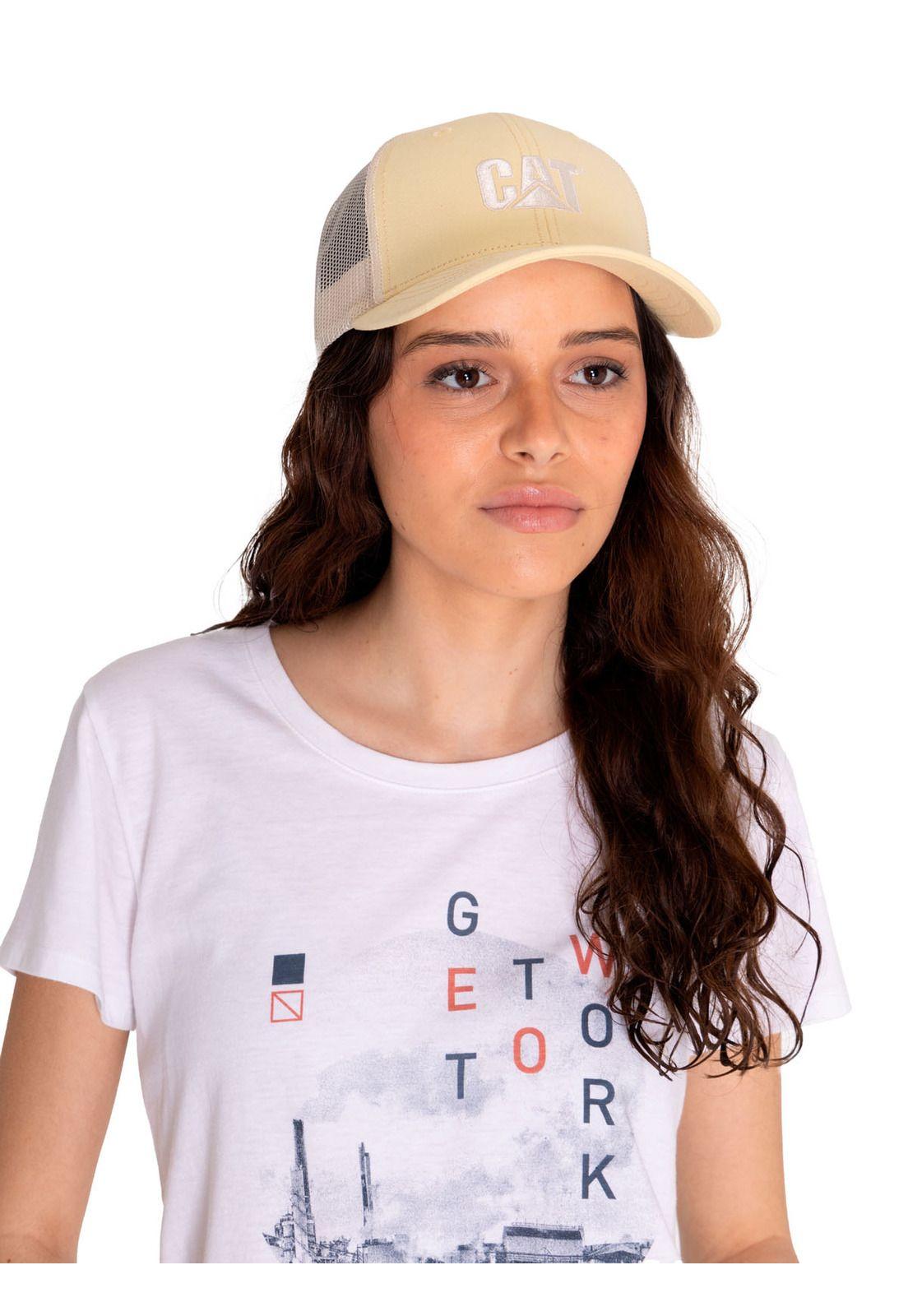 Jockey Amarillo Cat Logo Mesh Back H Mujer-0