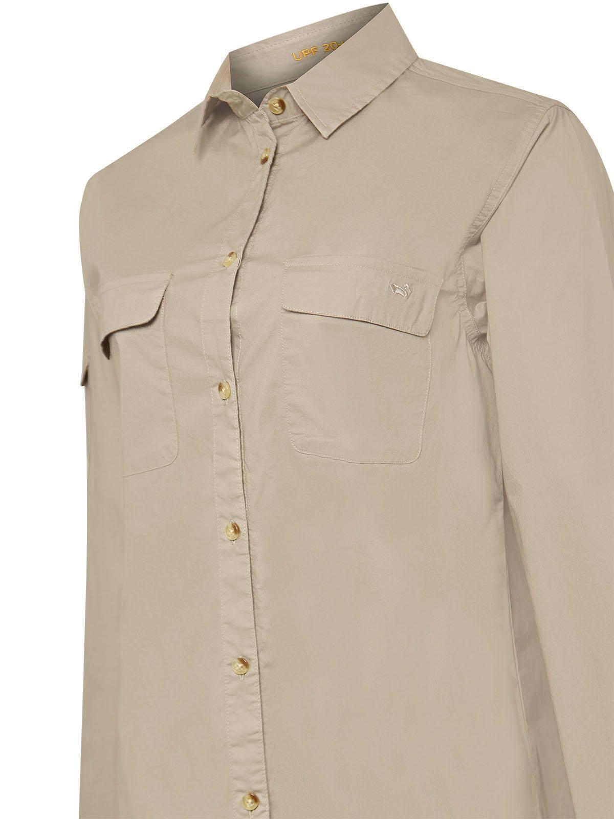 Blusa Algodón Orgánico Mujer Coop Beige-3