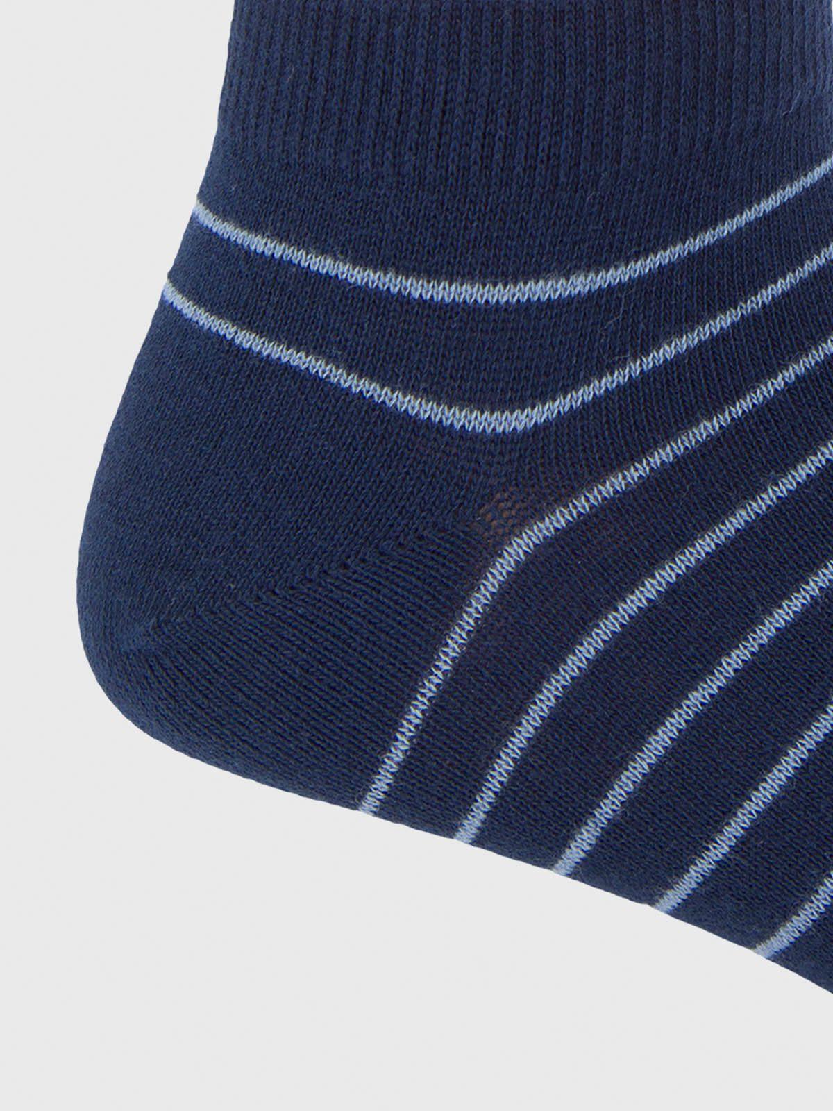 Calcetin Algodón Hombre Ped Finline Azul-2