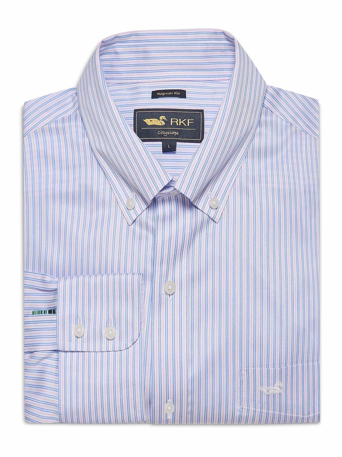 Camisa Libre de Arrugas Blanco Hombre Algodón-0