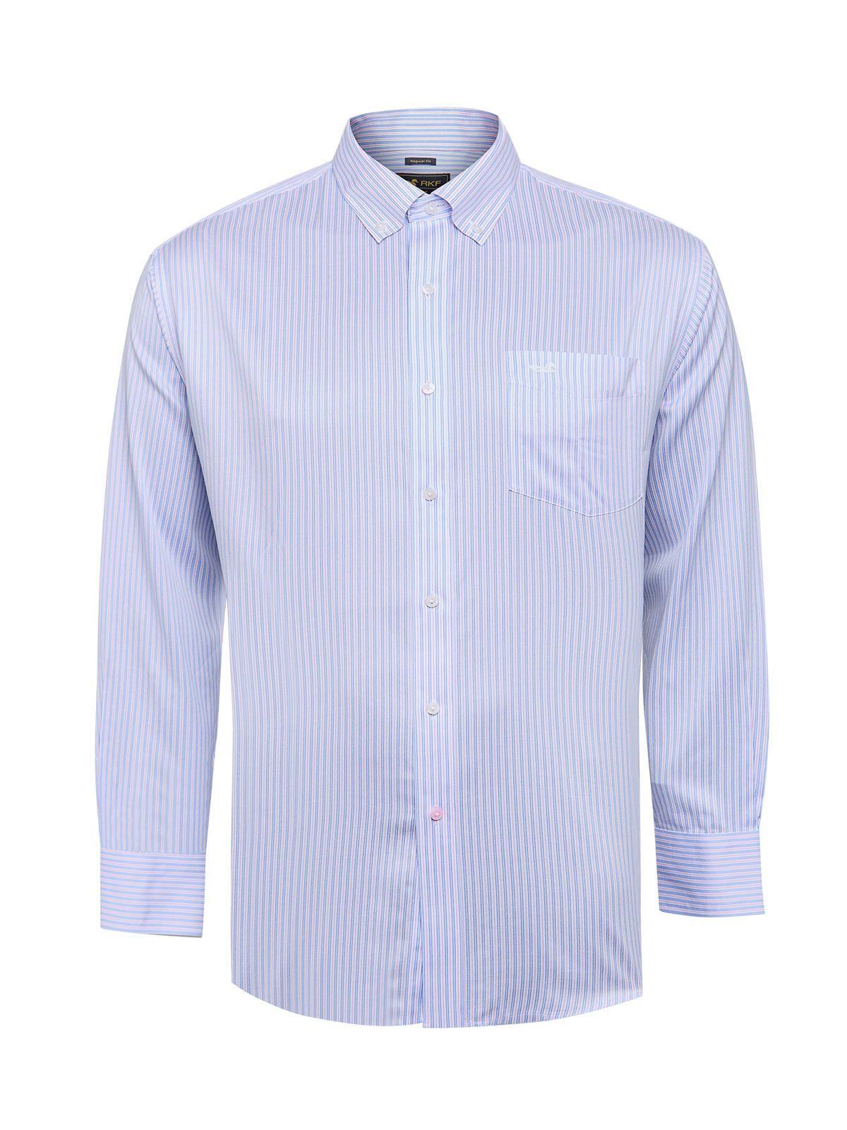 Camisa Libre de Arrugas Blanco Hombre Algodón-1