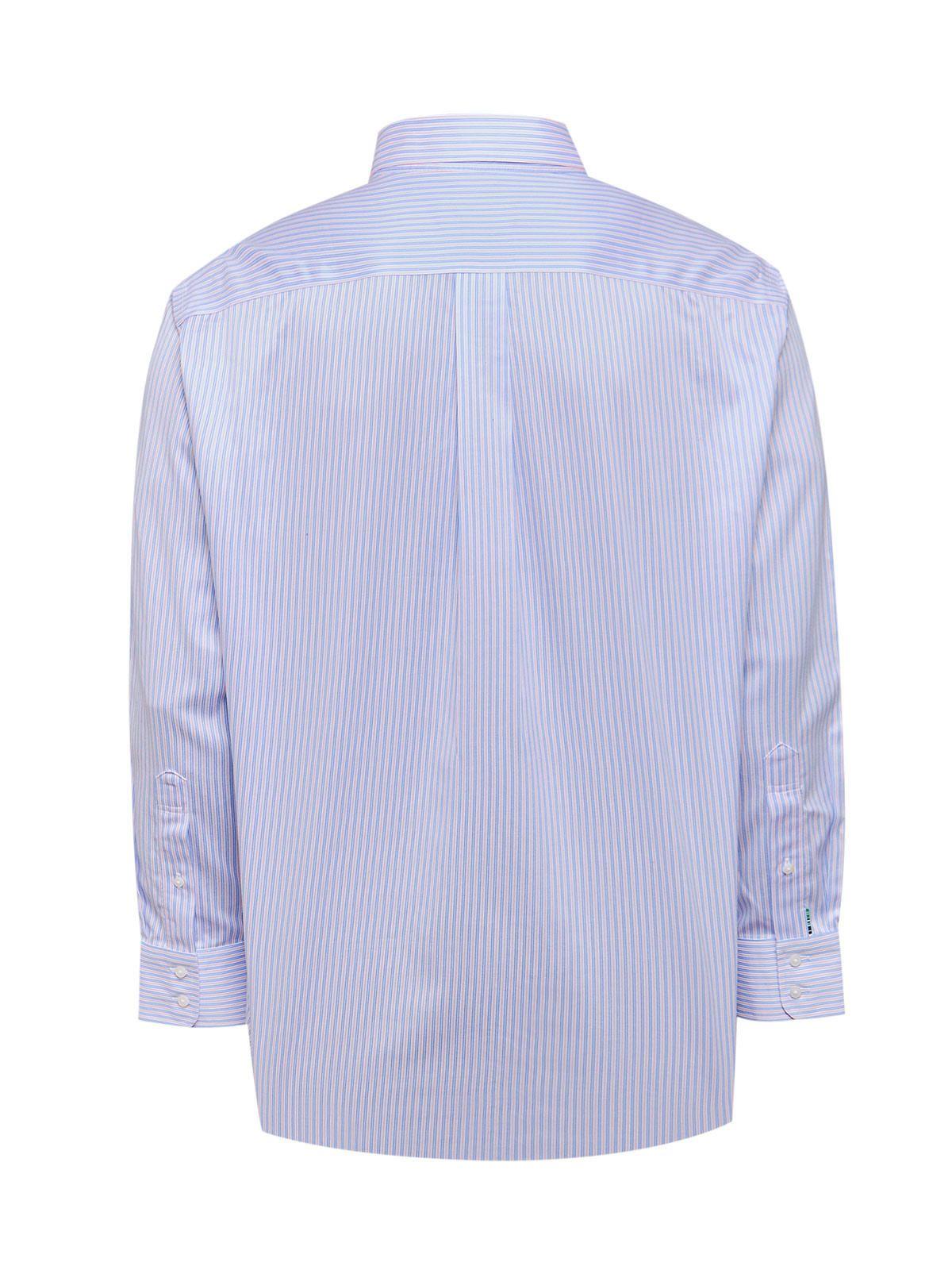Camisa Libre de Arrugas Blanco Hombre Algodón-3