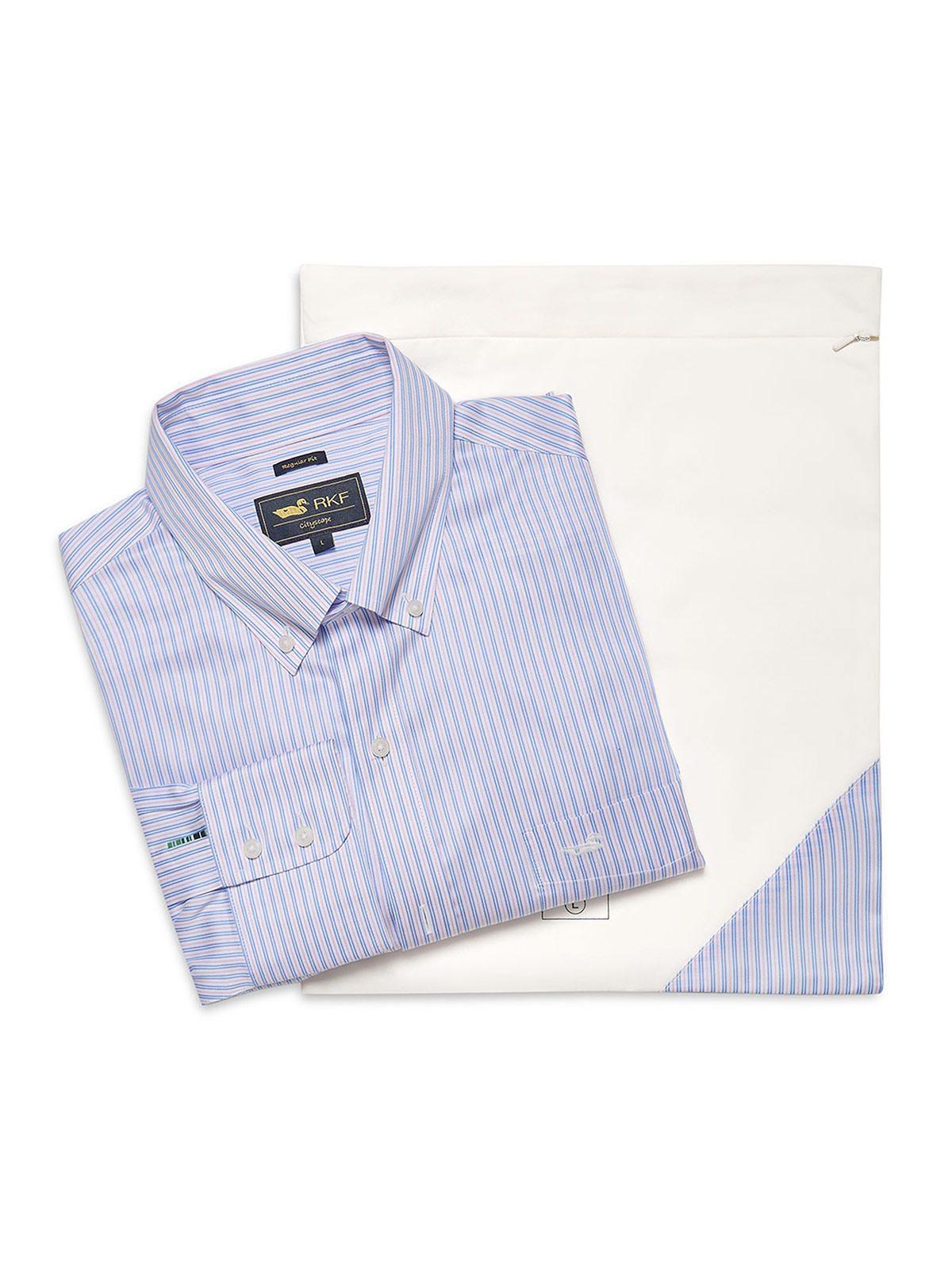 Camisa Libre de Arrugas Blanco Hombre Algodón-5