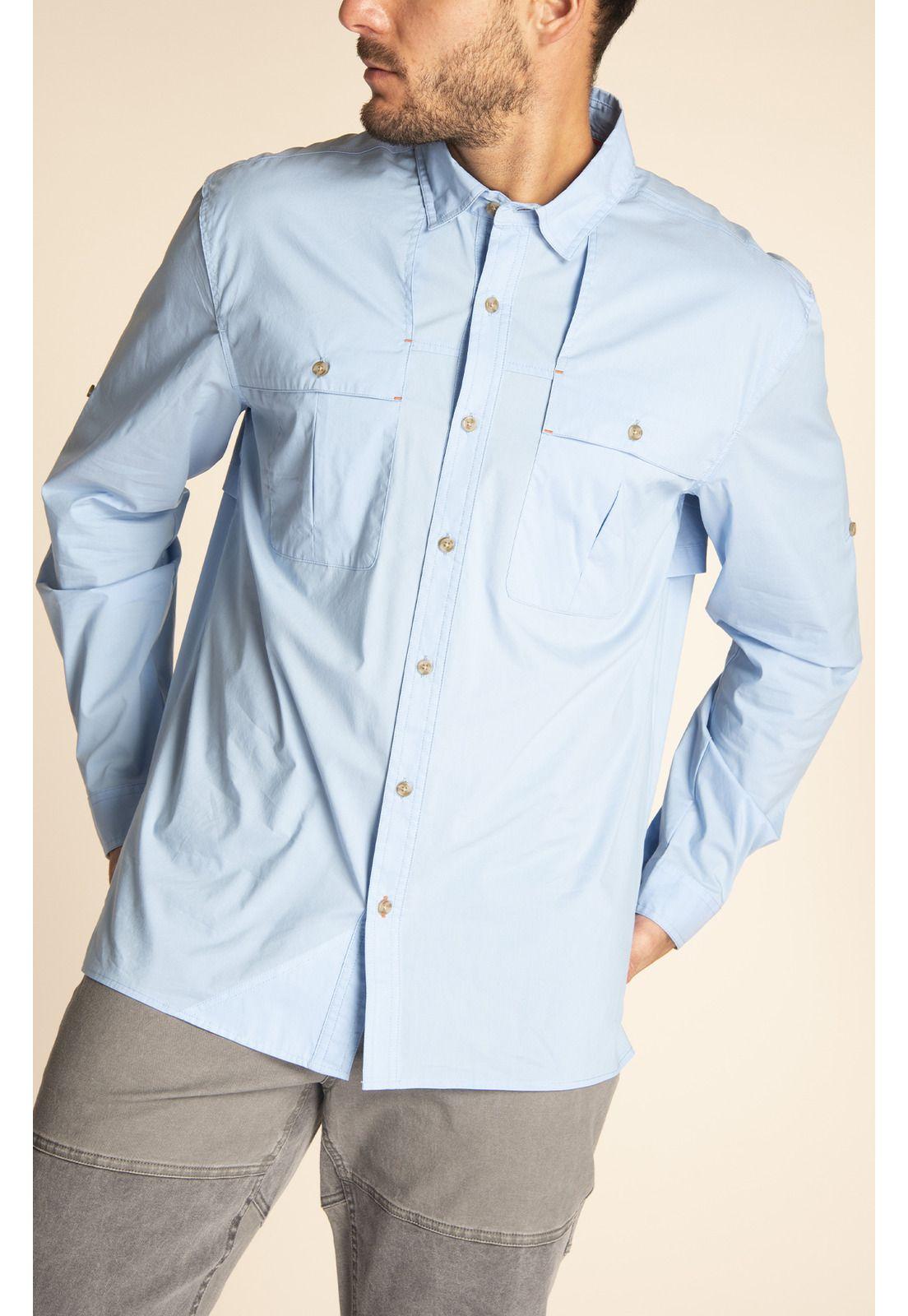 Camisa Hombre Chungara Celeste-5