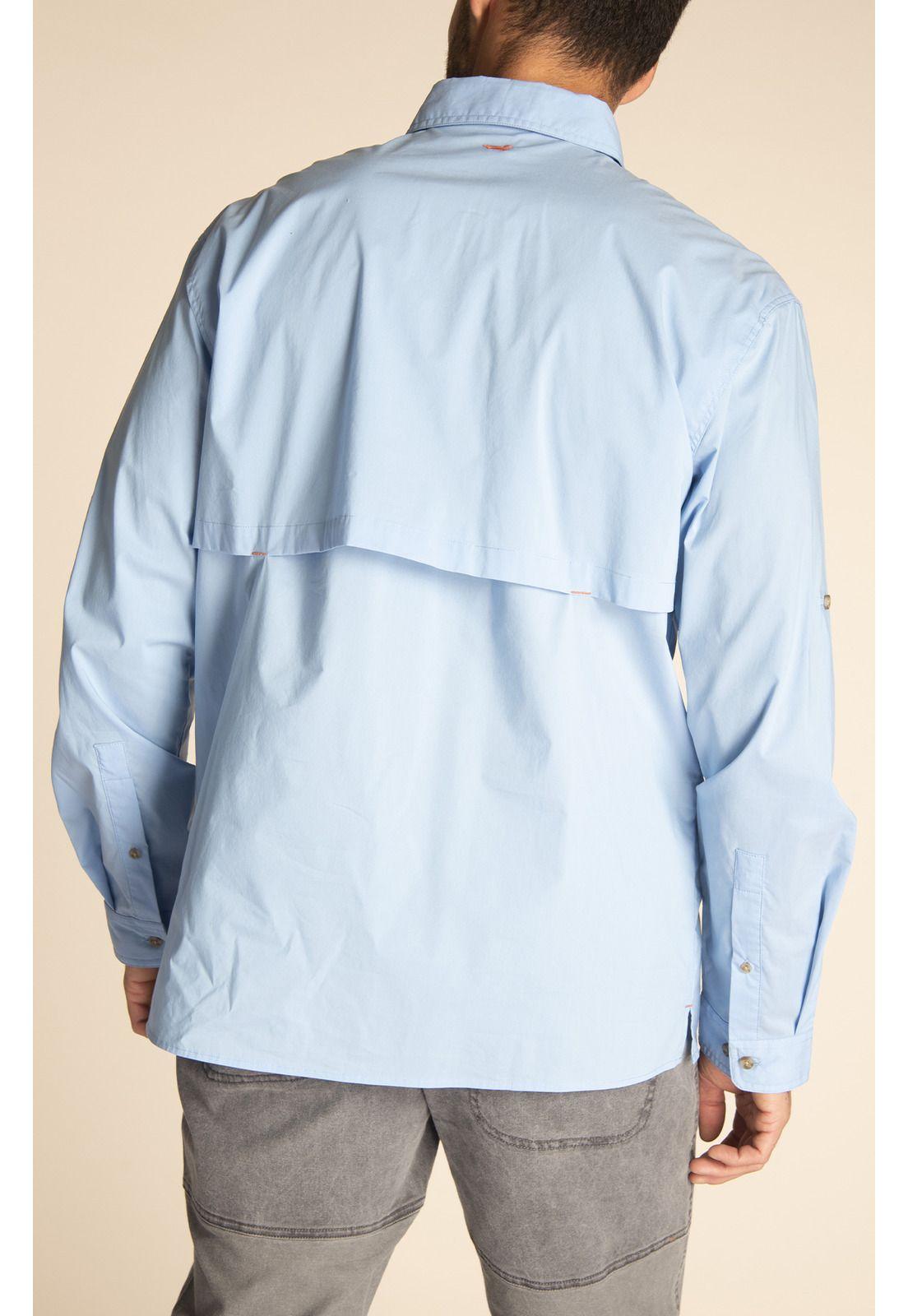 Camisa Hombre Chungara Celeste-6