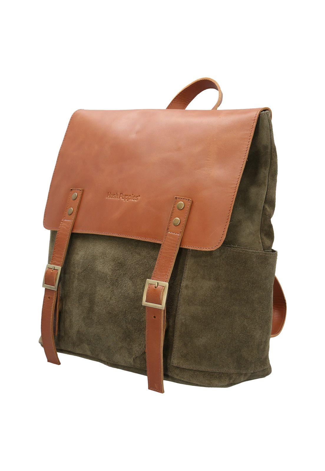 Mochila Cuero Mujer Bryce Back Verde-1