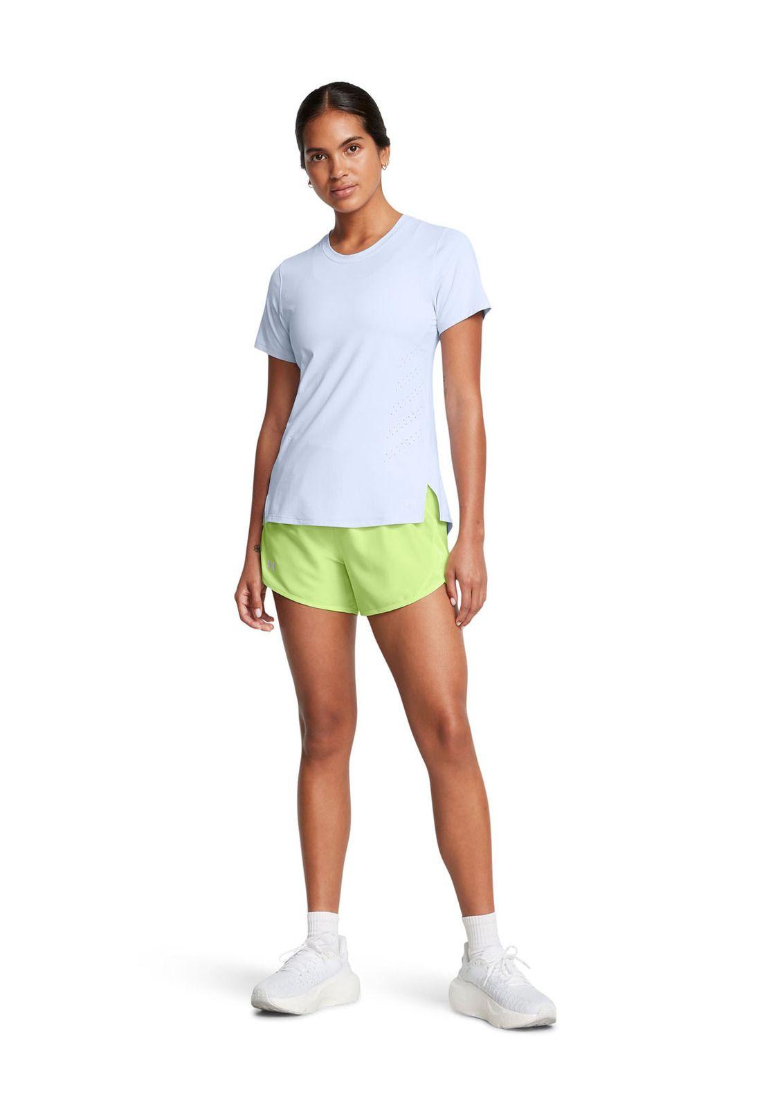 Shorts UA Fly-By de 3" para mujer Verde-5
