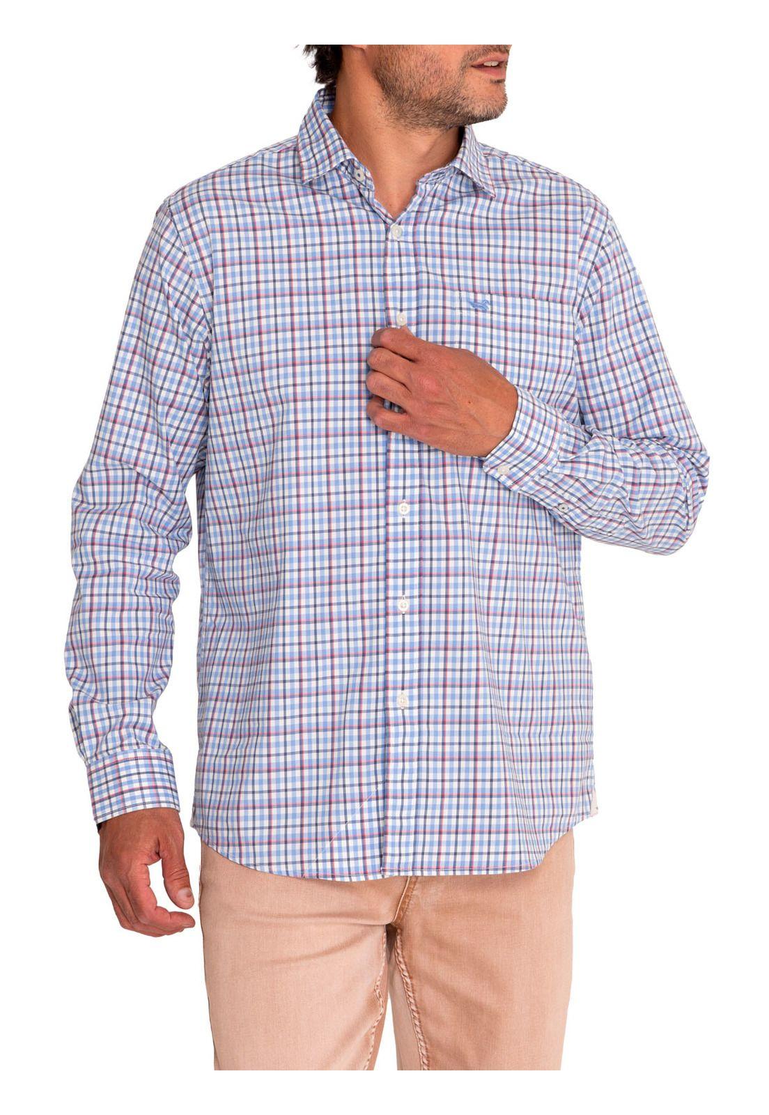 Camisa Algodón Orgánico Hombre Mild Azul-4