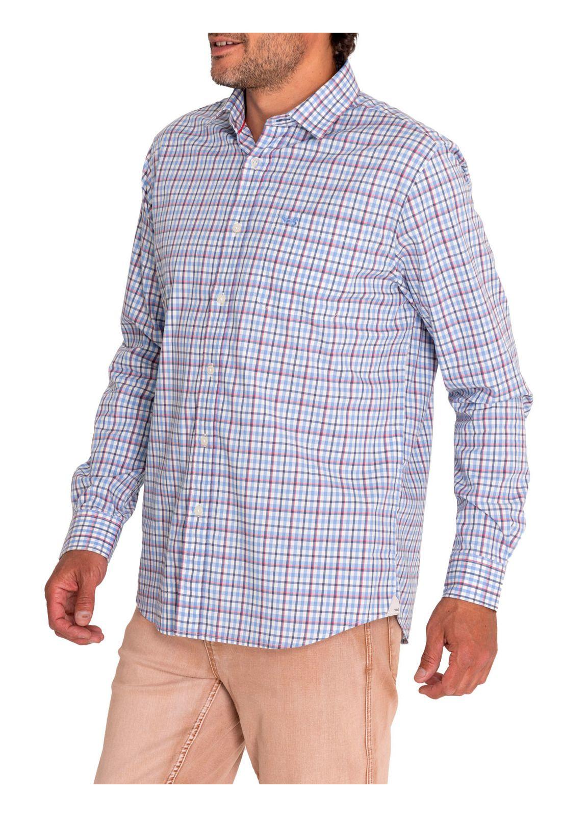 Camisa Algodón Orgánico Hombre Mild Azul-5