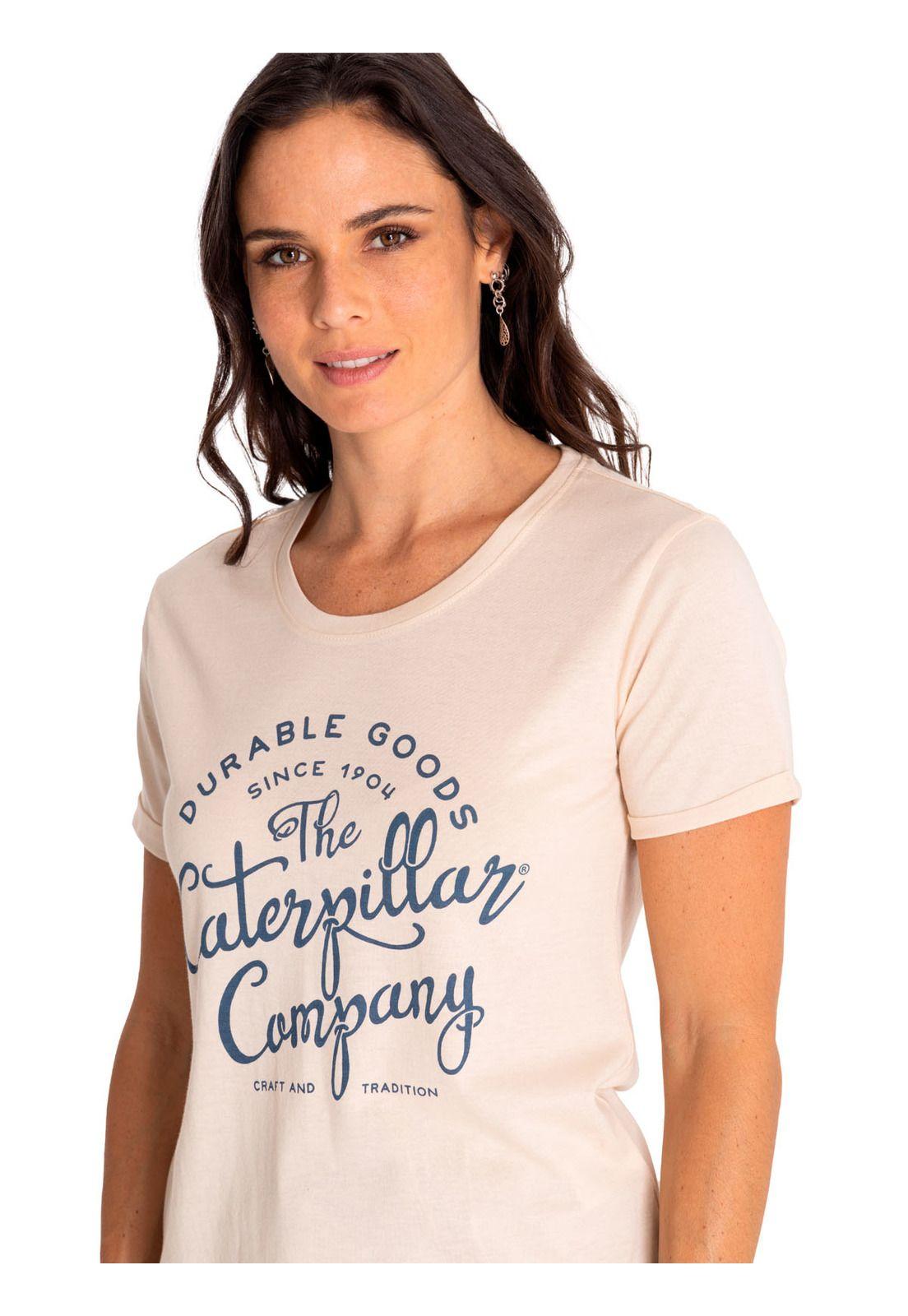 Polera Manga Corta Mujer Novelty Droptail Beige-4
