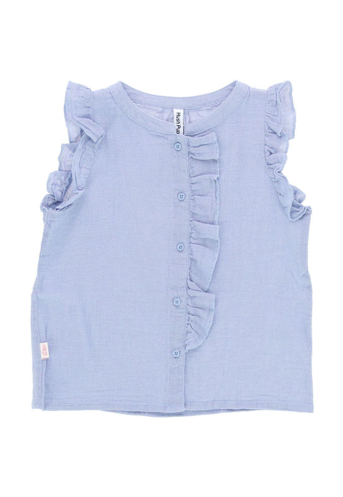 Blusa S/M Algodón Gs19-Bls/Flopi Celeste-0
