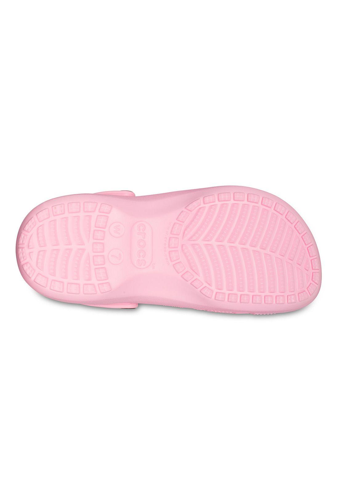 Zueco Crocs Plataforma Mujer Classic Ptfm Clog Rosa-5