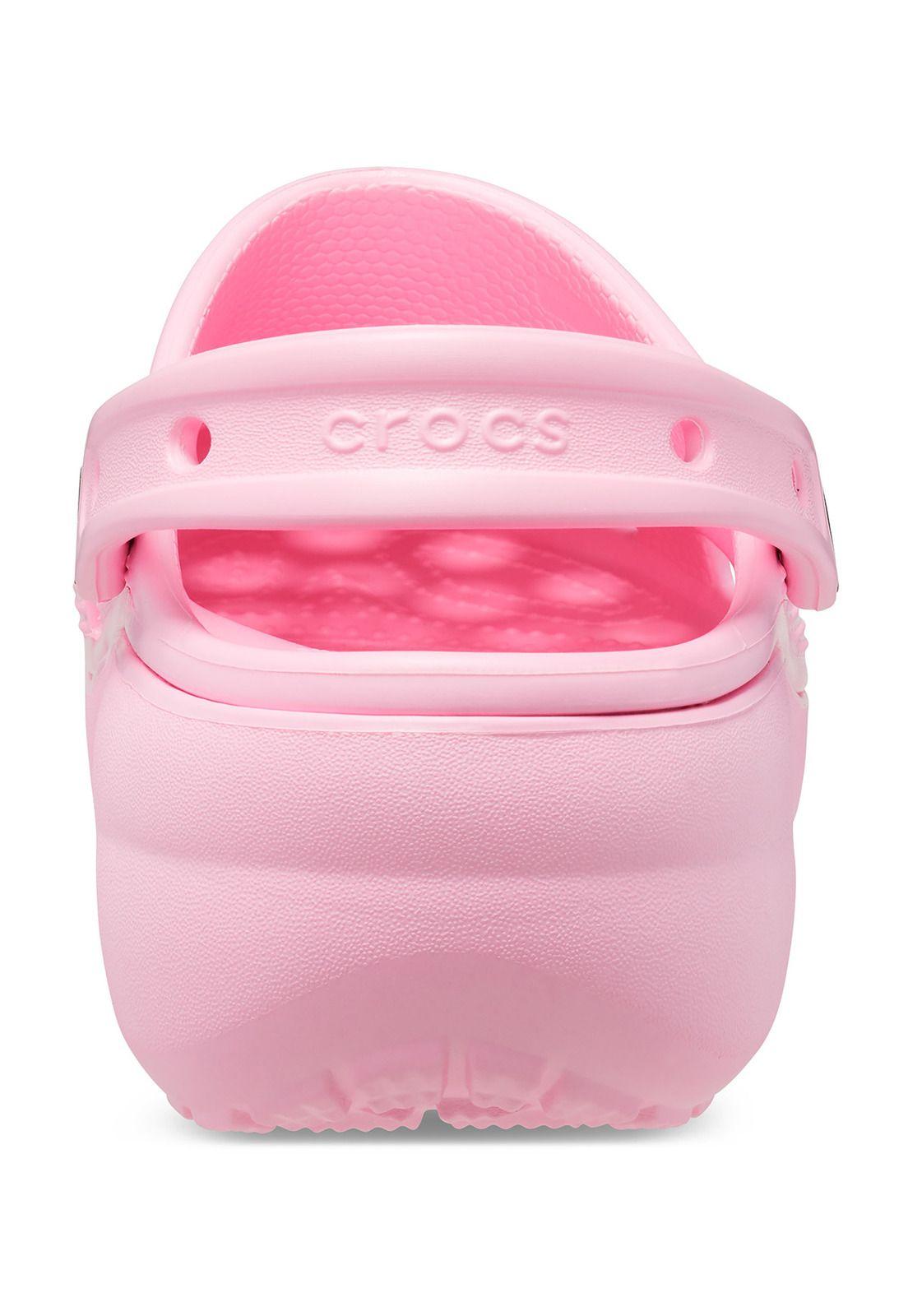 Zueco Crocs Plataforma Mujer Classic Ptfm Clog Rosa-7