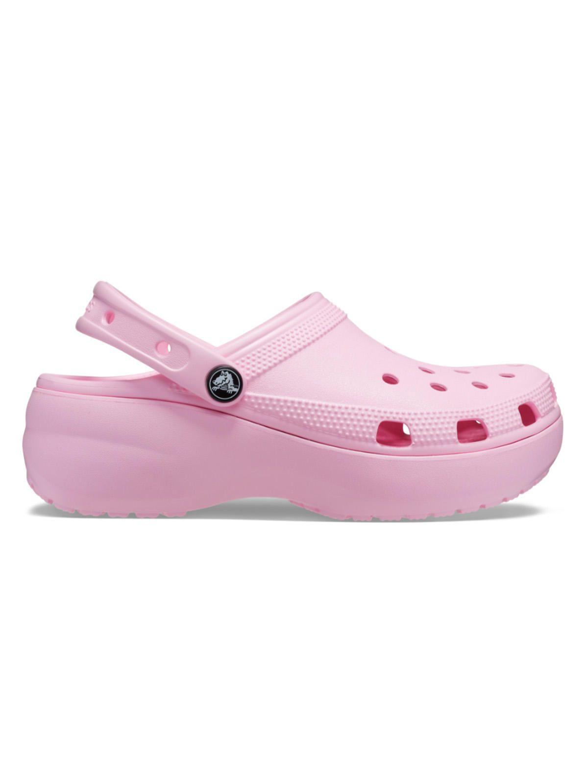 Zueco Crocs Plataforma Mujer Classic Ptfm Clog Rosa-0
